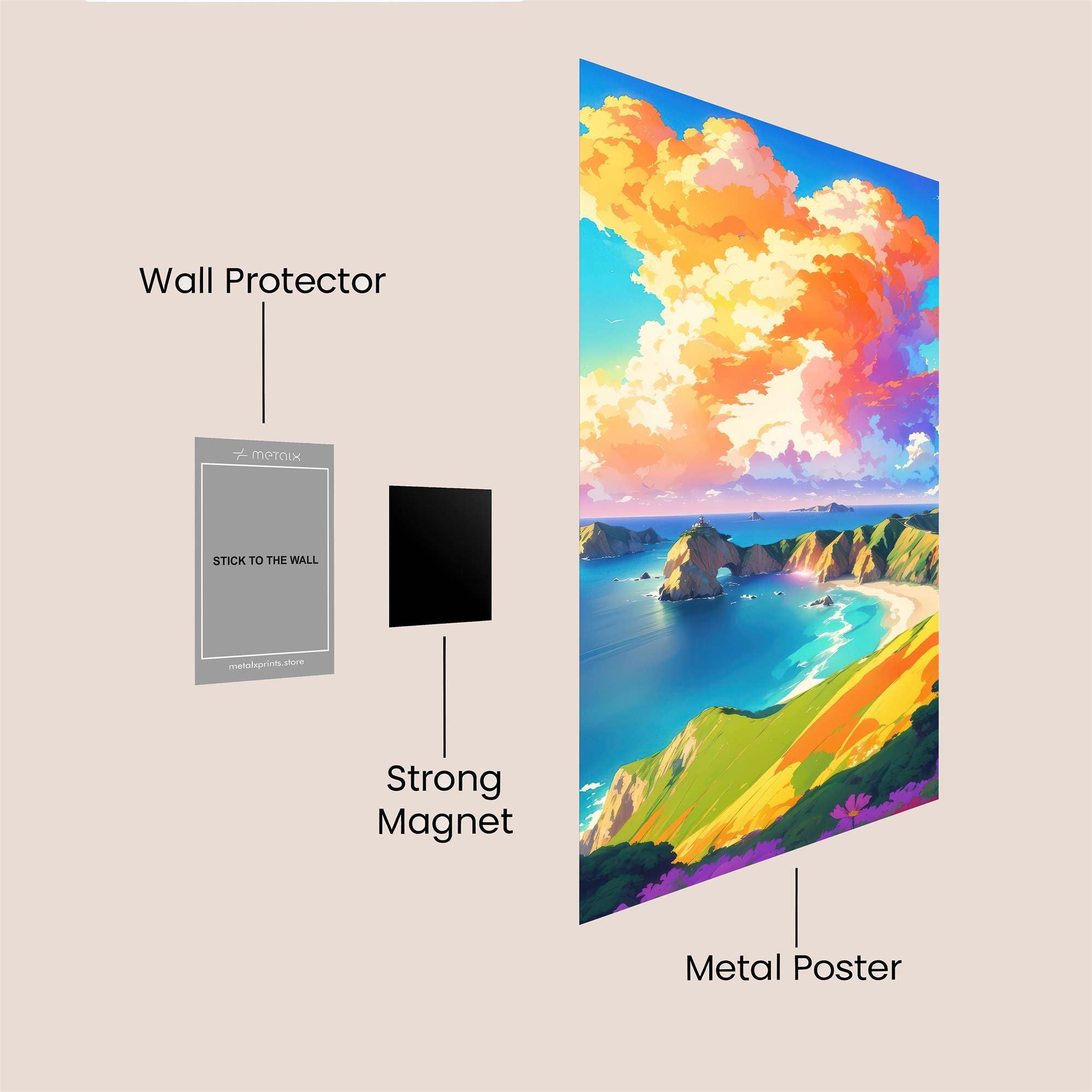 Sunrise Serenity Safe Wall Magnetic / M