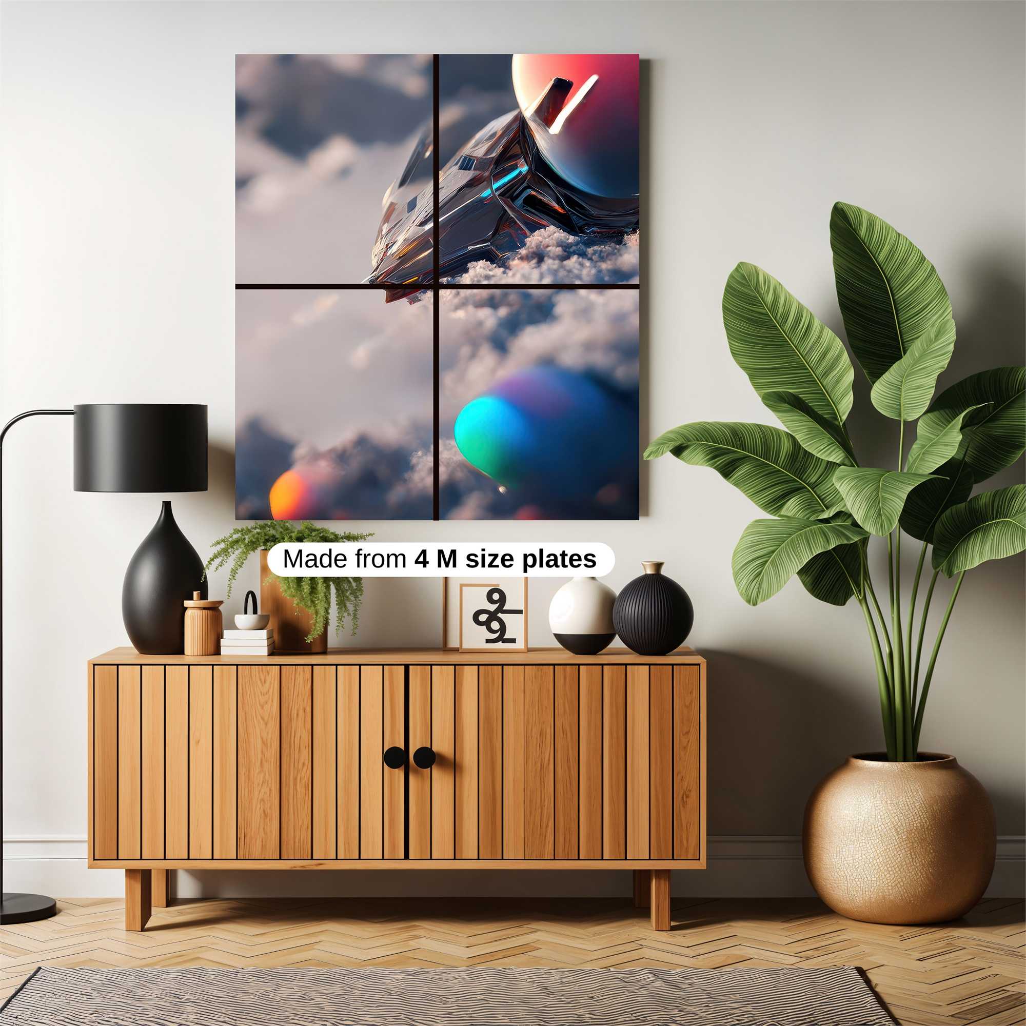 Spaceship Serene Safe Wall Magnetic / M
