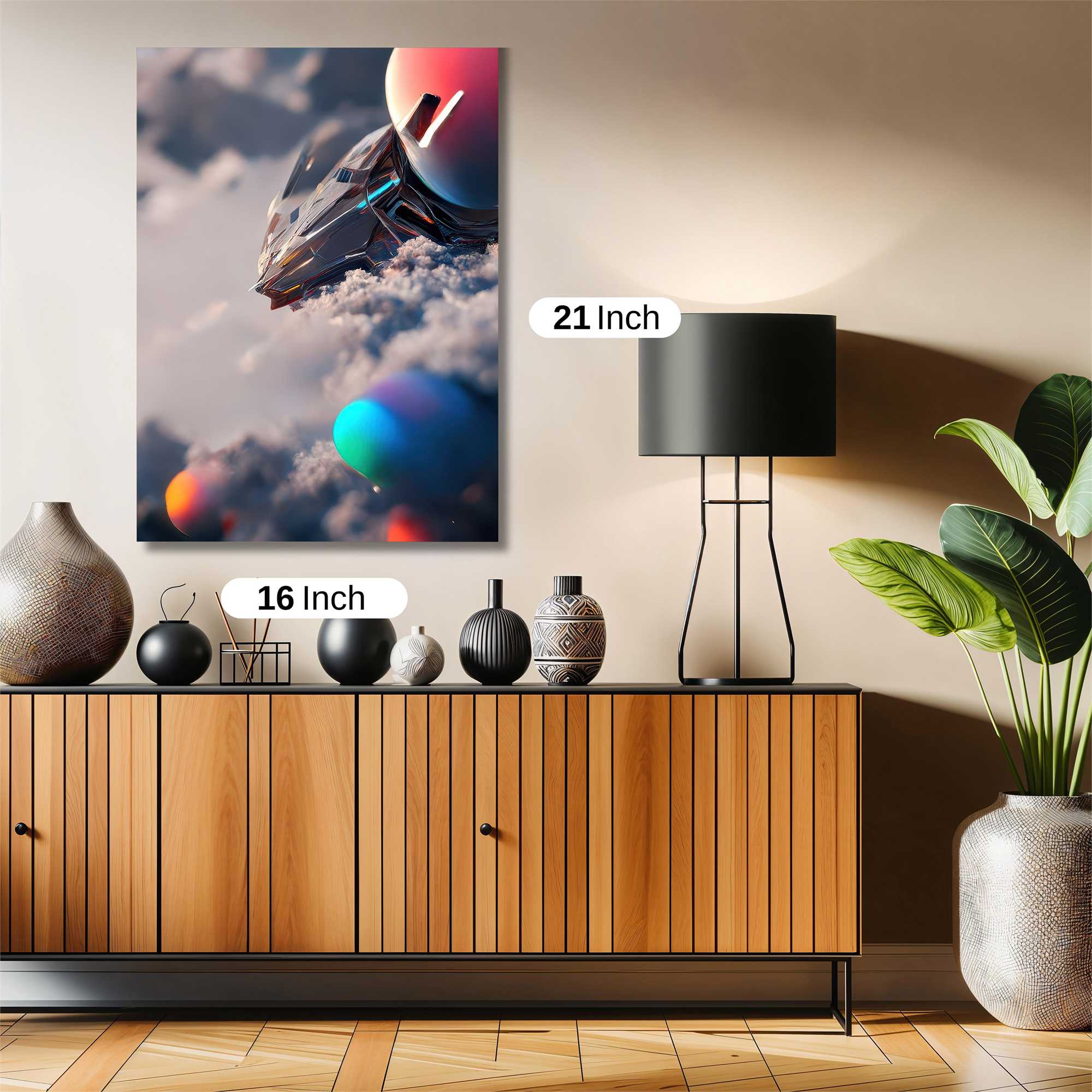 Spaceship Serene Safe Wall Magnetic / M