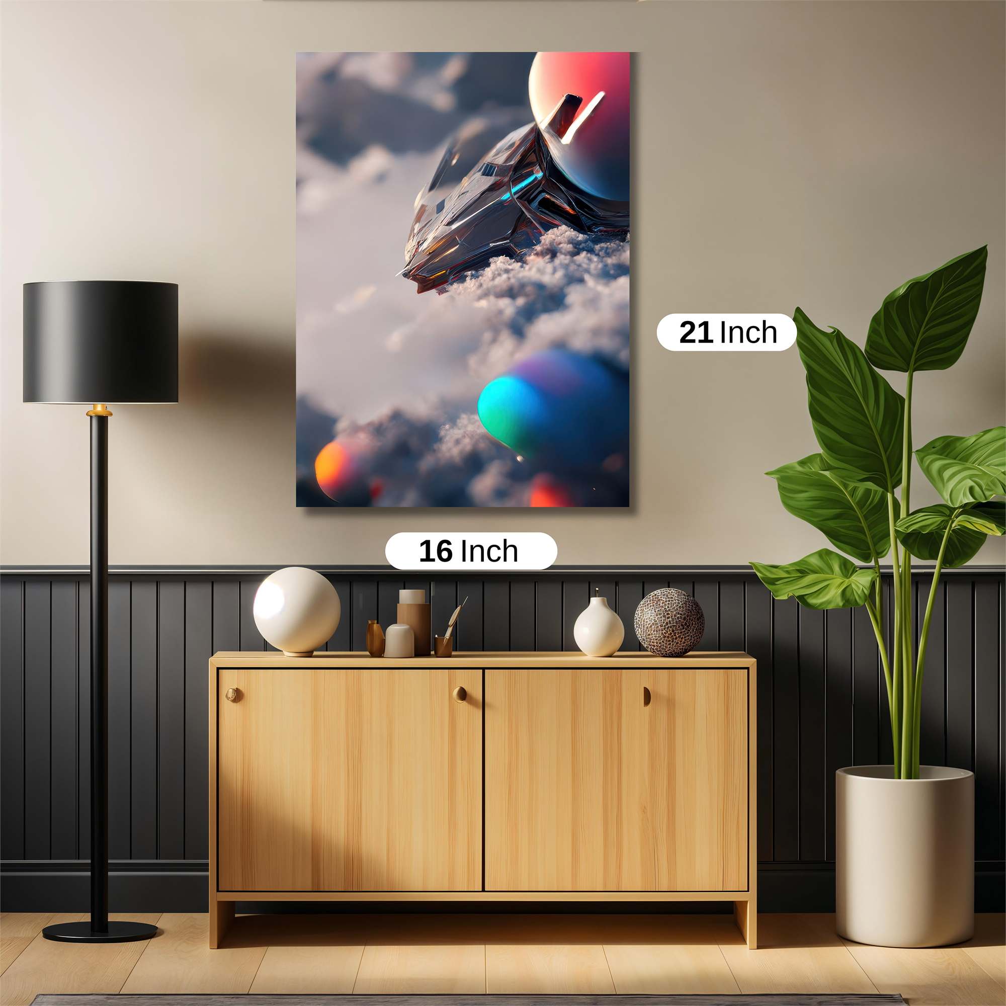 Spaceship Serene Safe Wall Magnetic / M