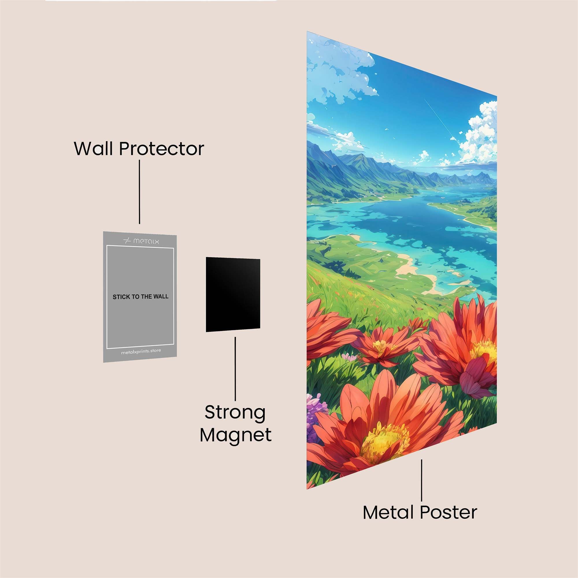 Blossom Serenity Safe Wall Magnetic / M