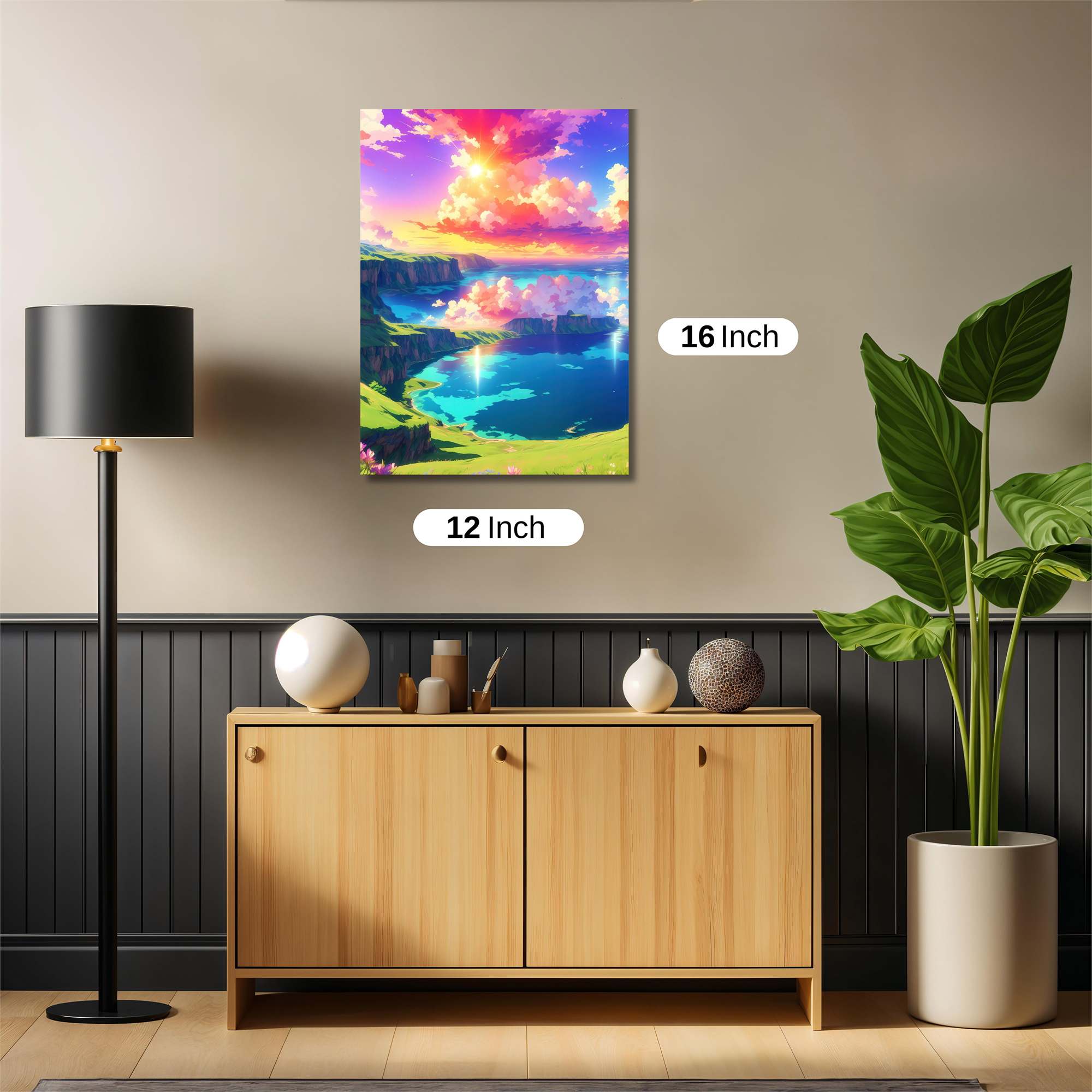 Sunset Serenity Safe Wall Magnetic / M