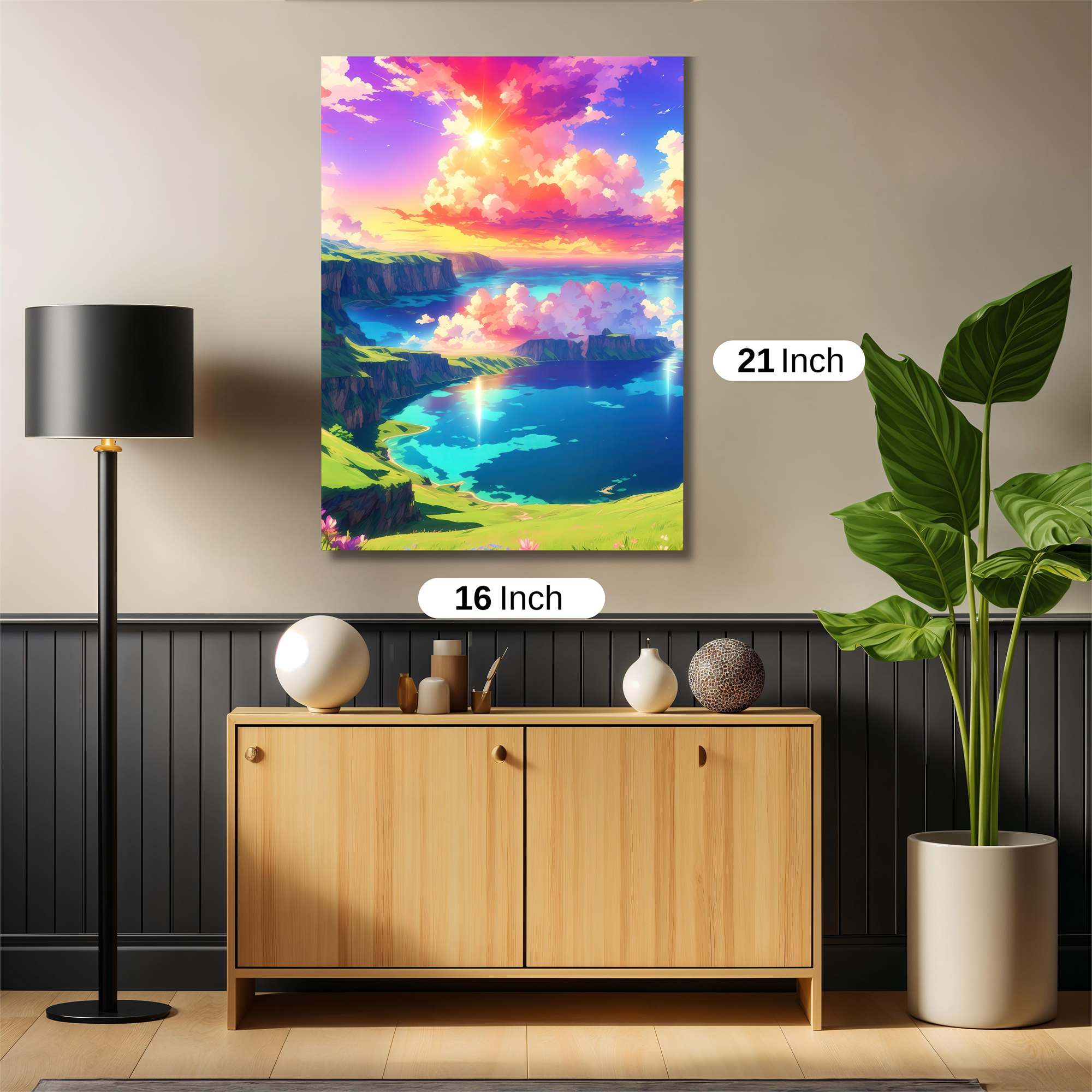Sunset Serenity Safe Wall Magnetic / M