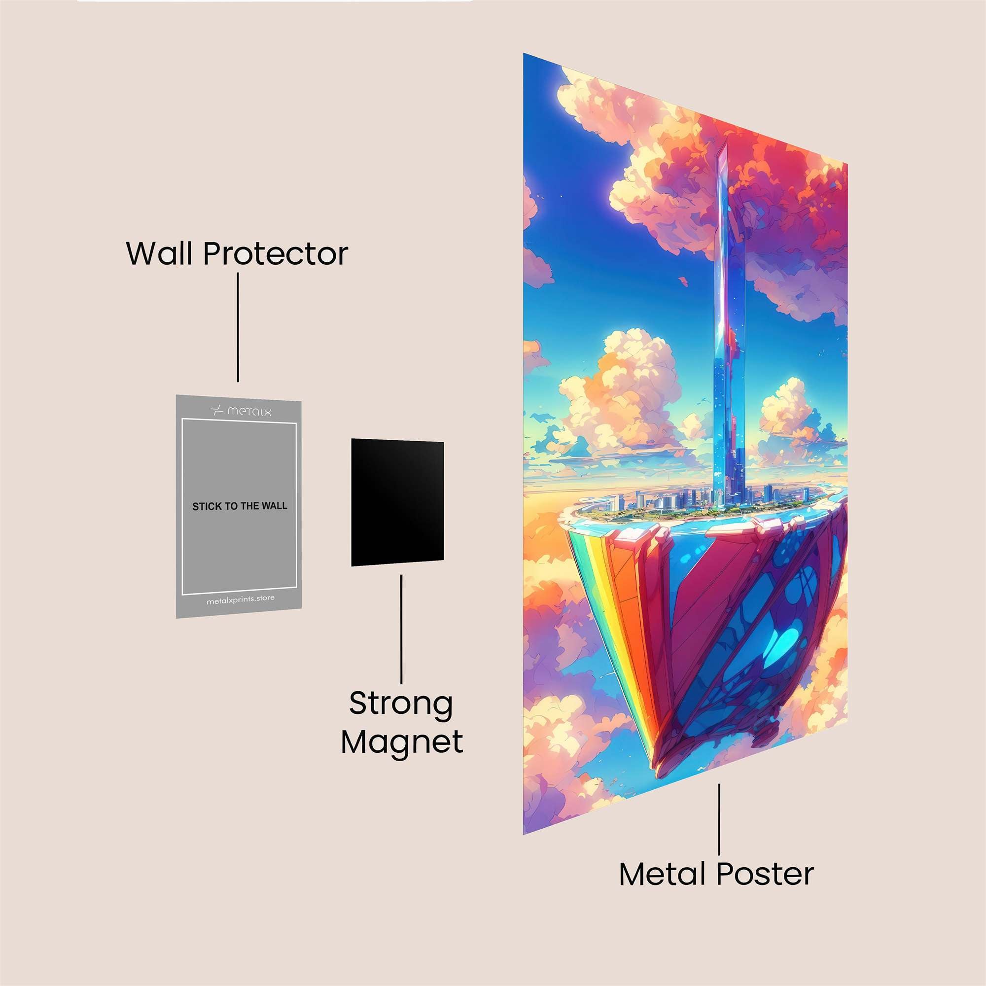 Skyward Dream Safe Wall Magnetic / M