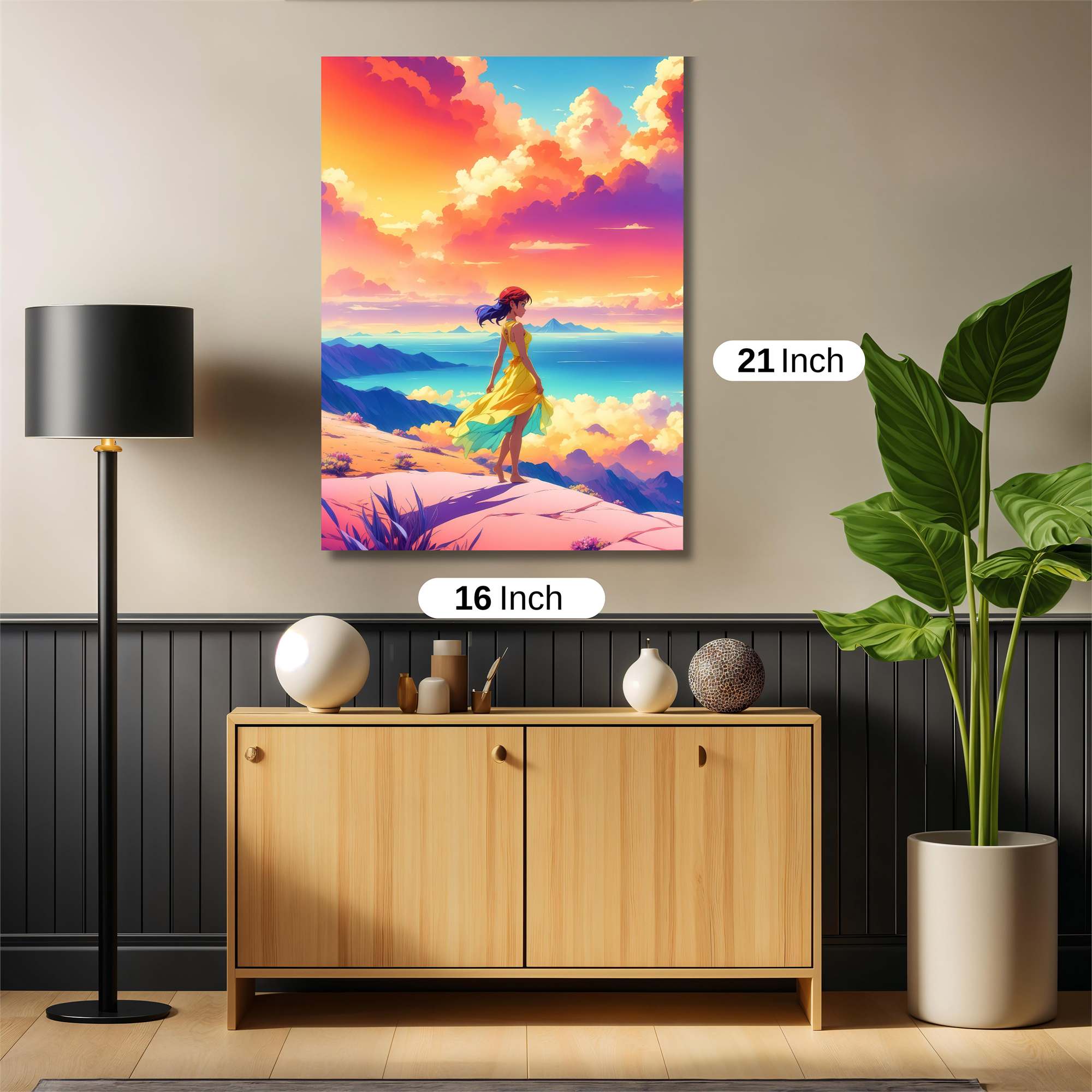 Sunset Serenity Safe Wall Magnetic / M