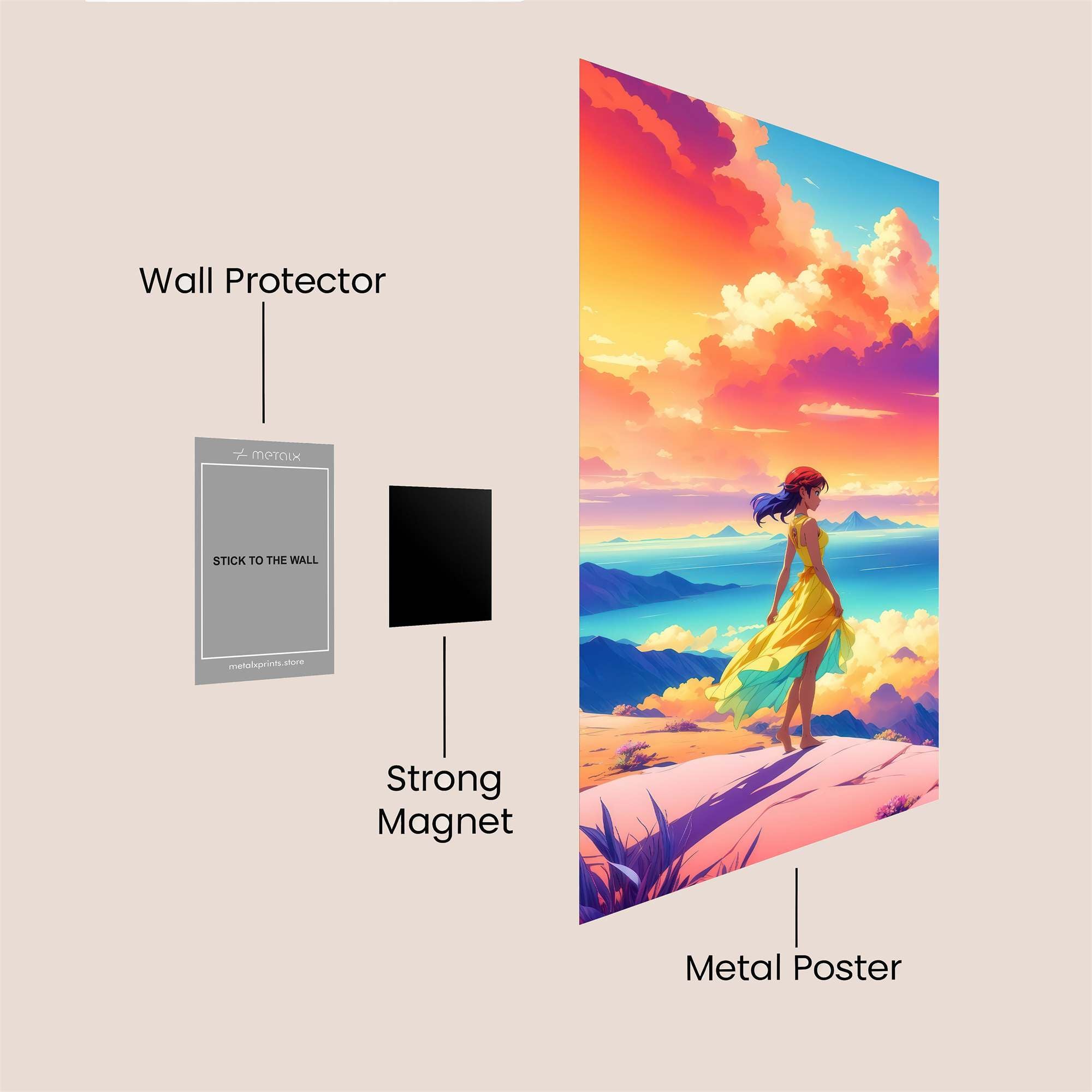 Sunset Serenity Safe Wall Magnetic / M