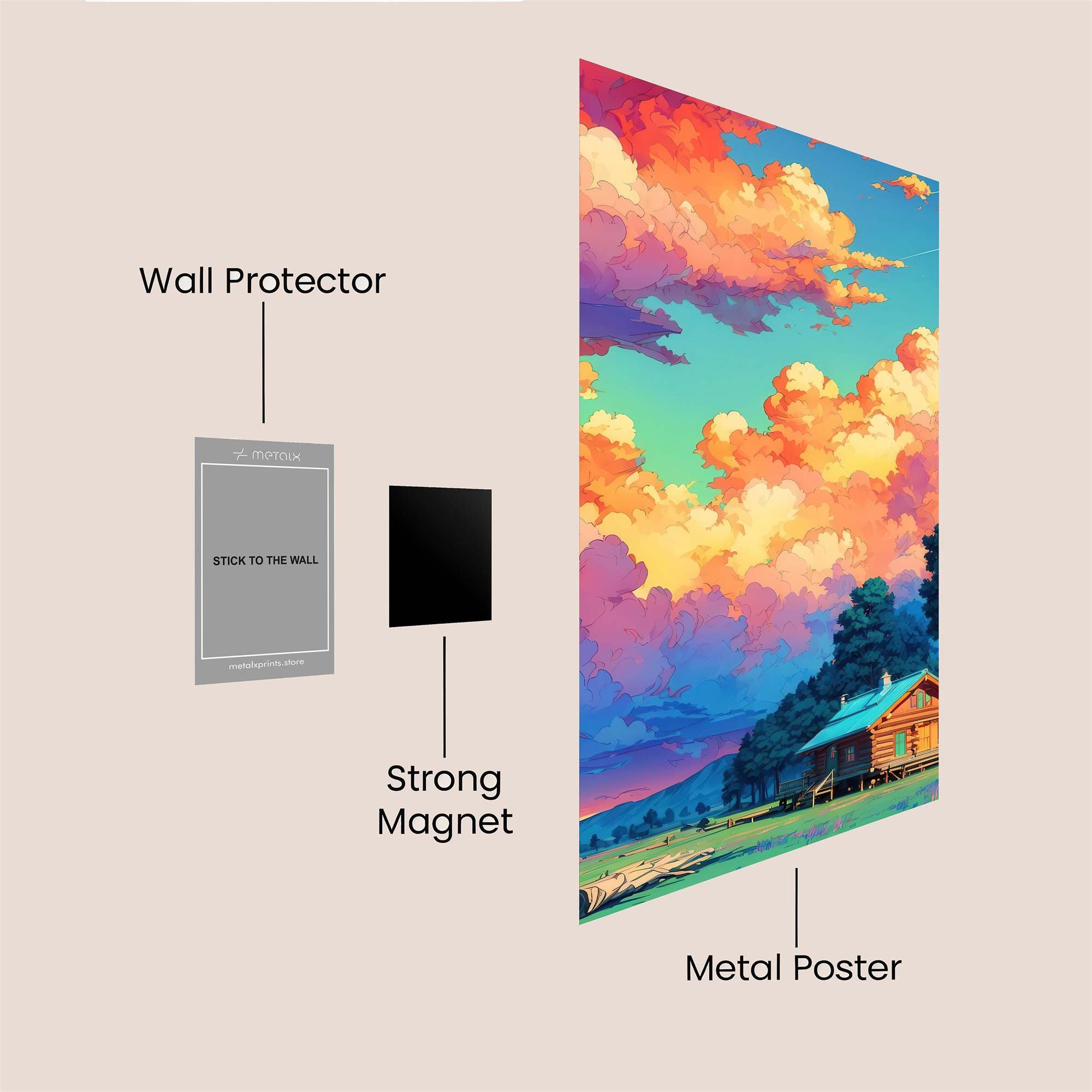 Cabin Serenity Safe Wall Magnetic / M