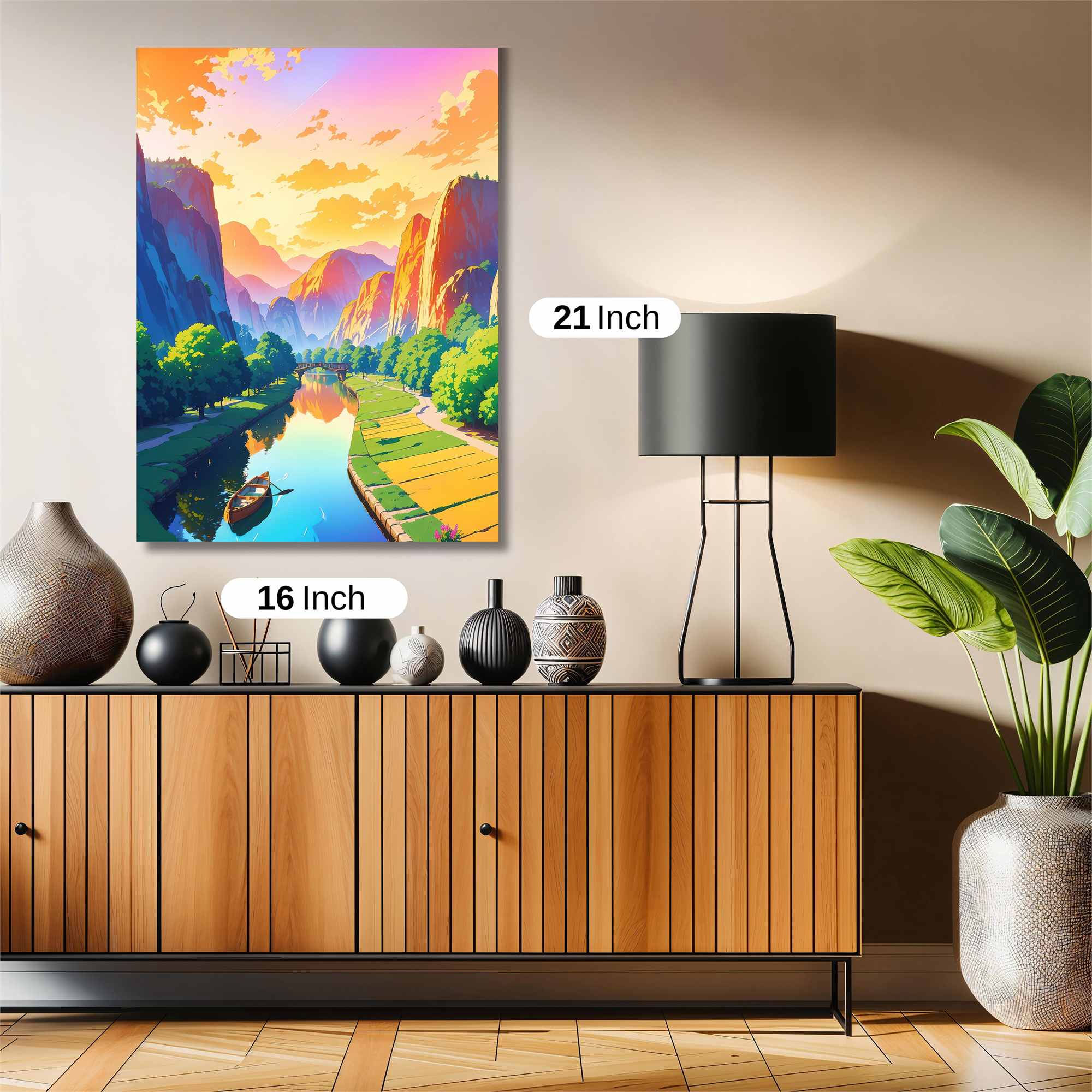 Sunset Serenity Safe Wall Magnetic / M