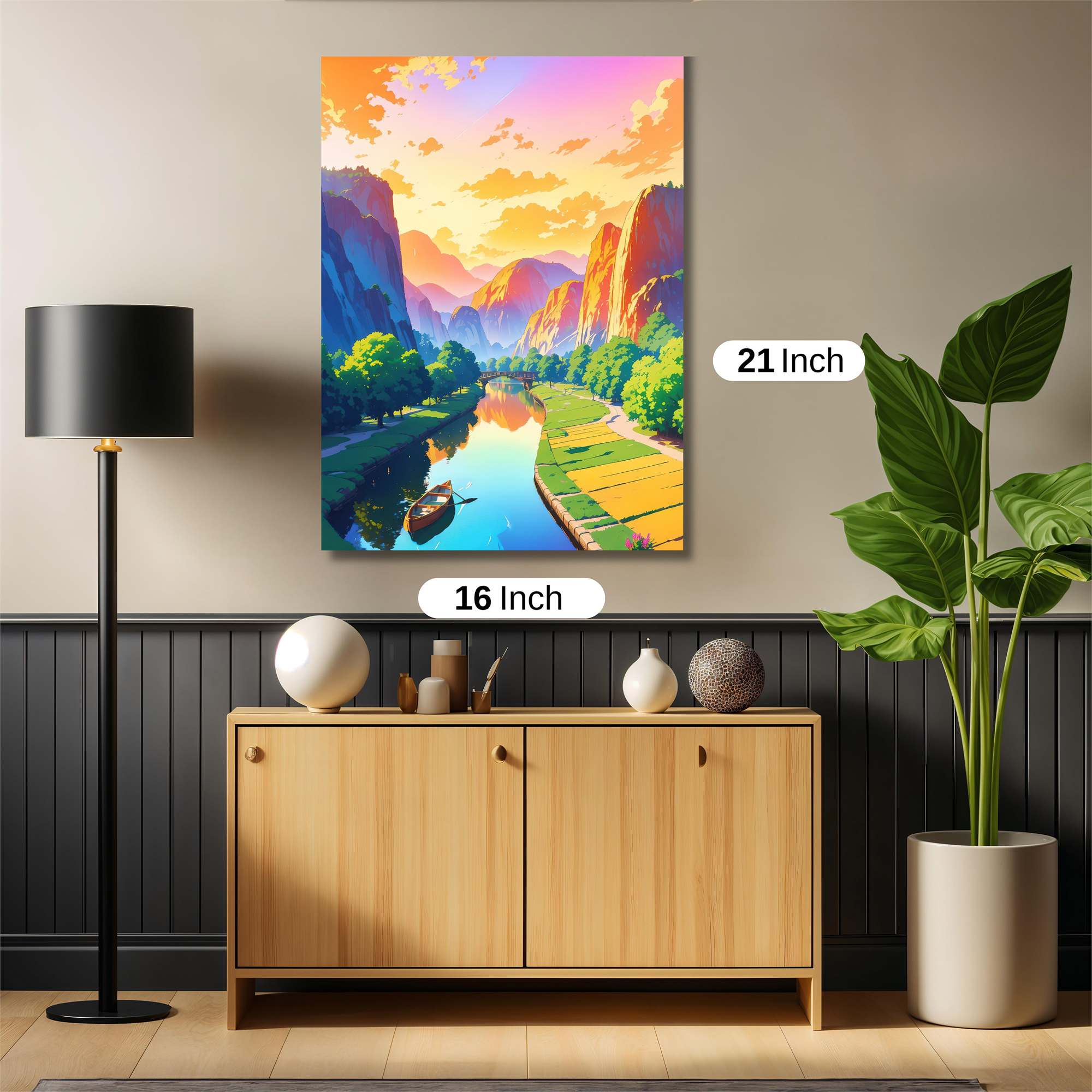 Sunset Serenity Safe Wall Magnetic / M