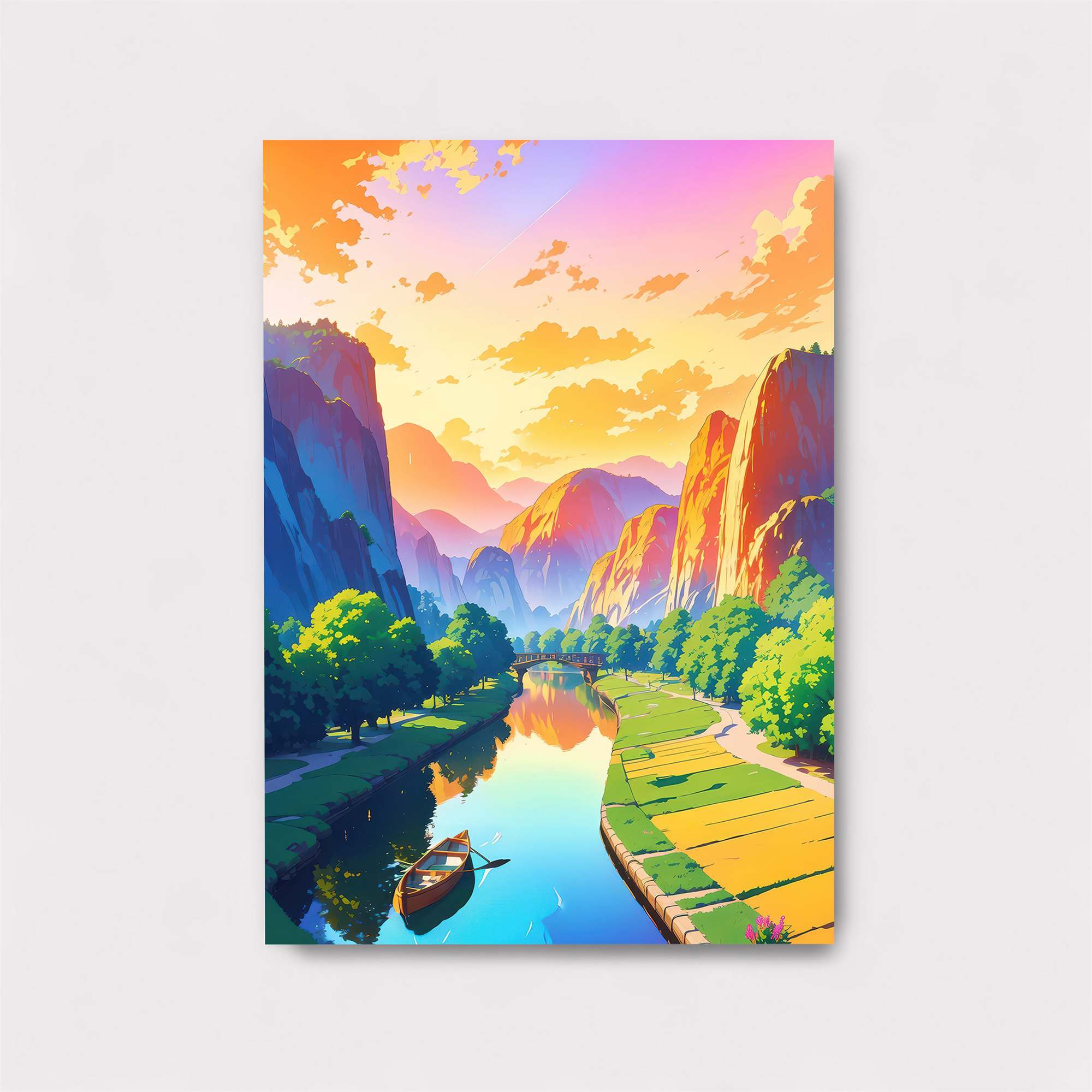 Sunset Serenity Safe Wall Magnetic / M