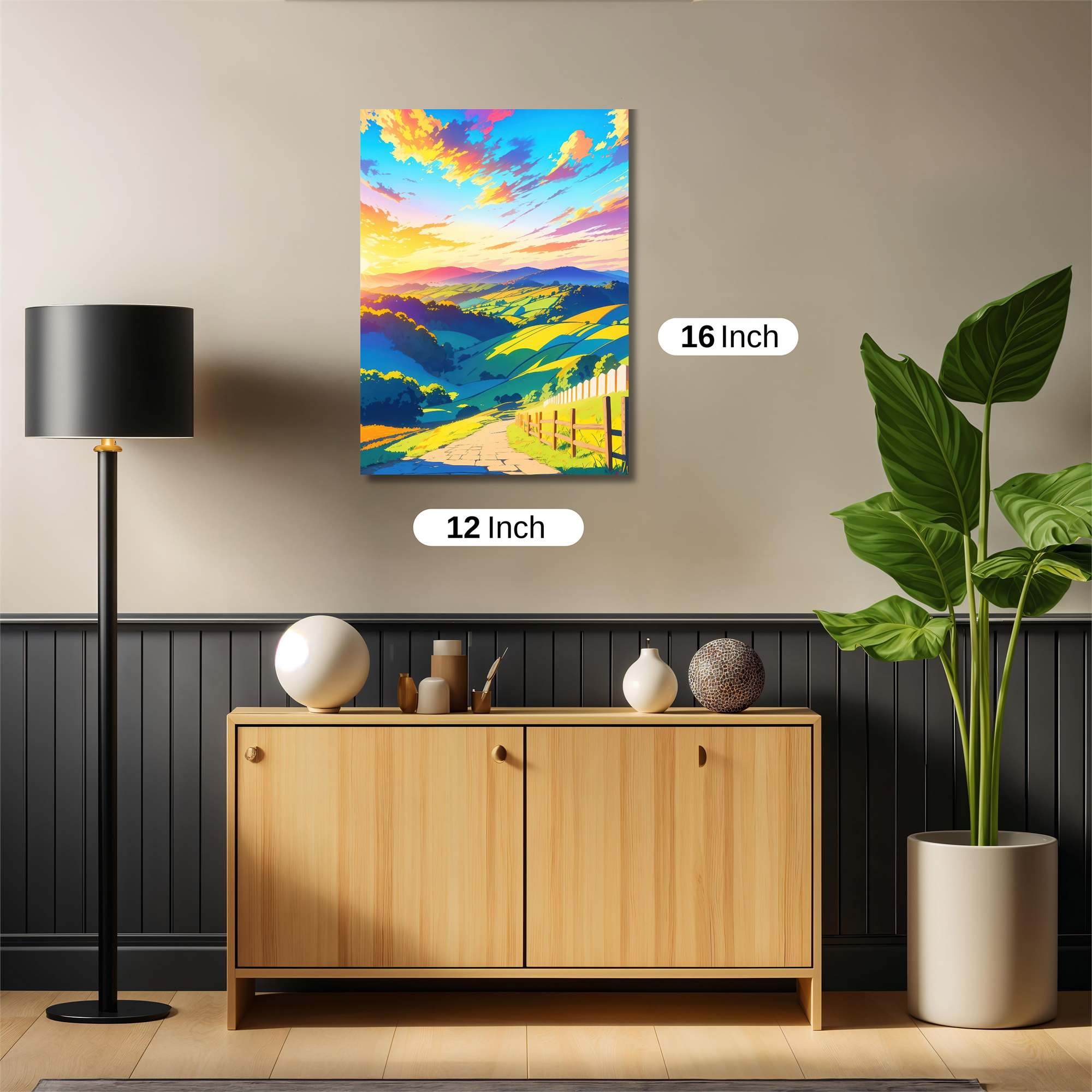 Sunset Serenity Safe Wall Magnetic / M
