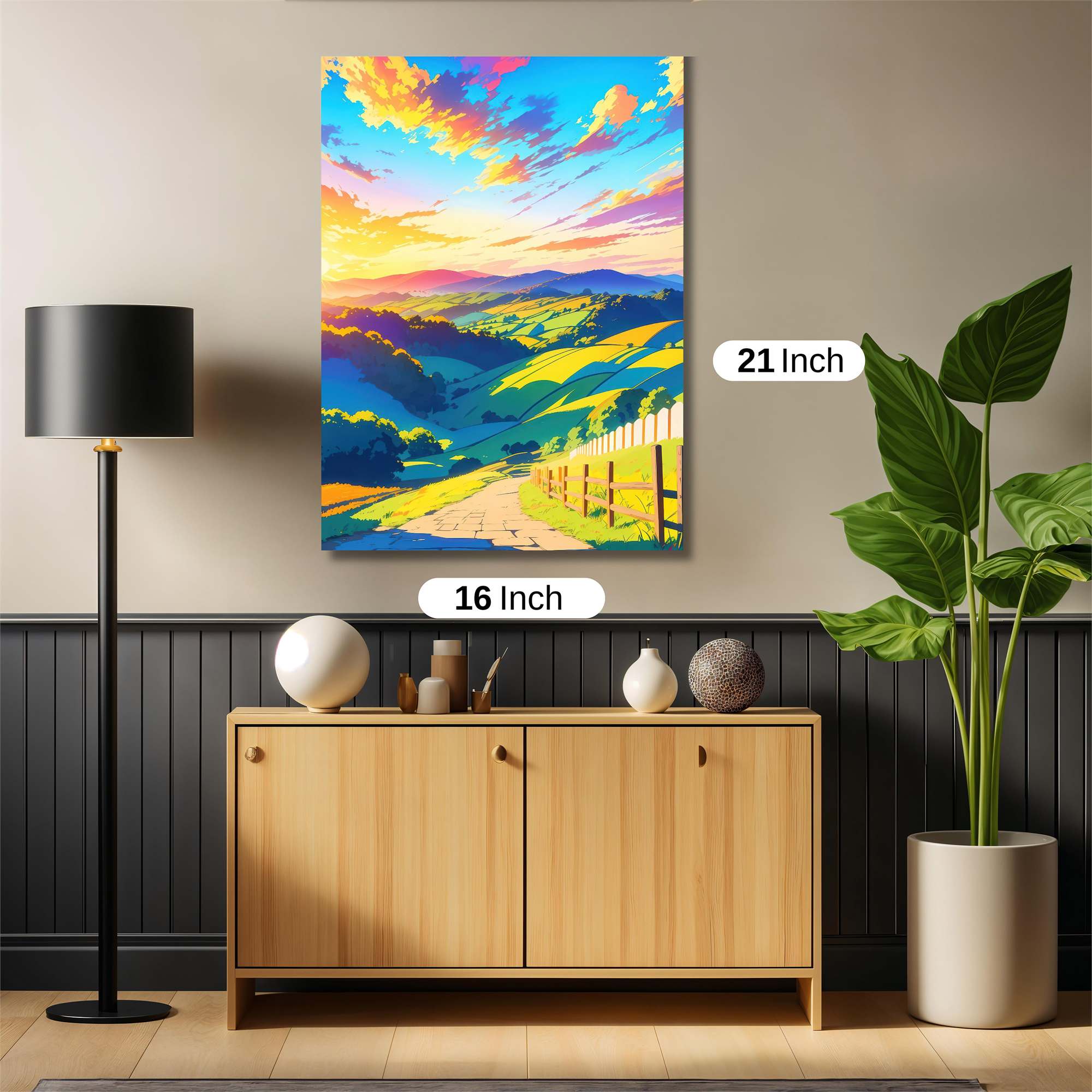 Sunset Serenity Safe Wall Magnetic / M