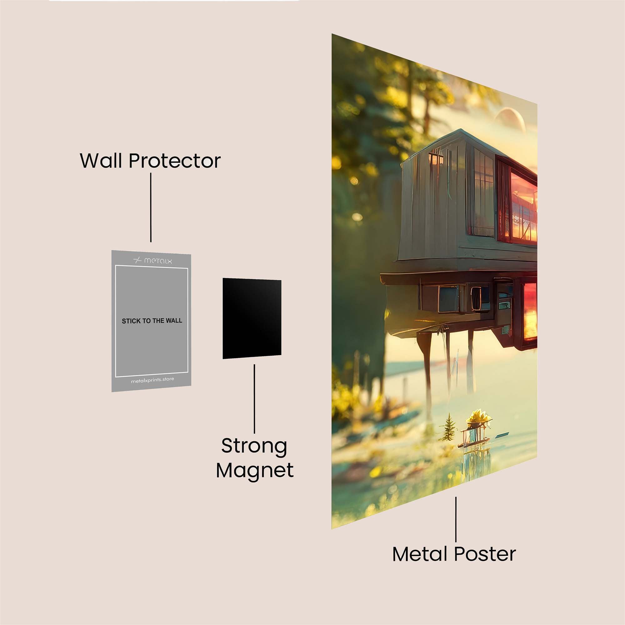 Cabin Dreamscape Safe Wall Magnetic / M