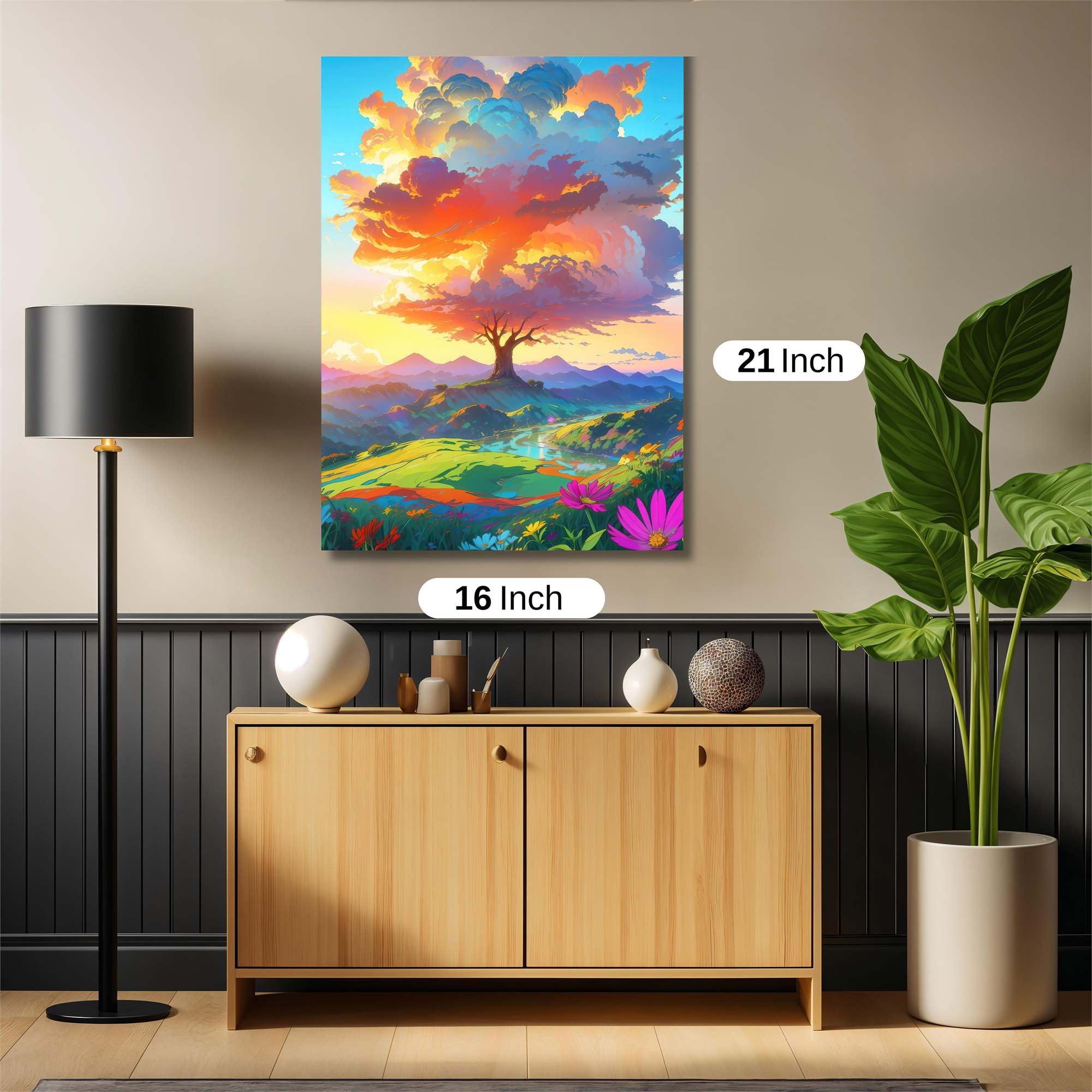 Sunset Serenity Safe Wall Magnetic / M