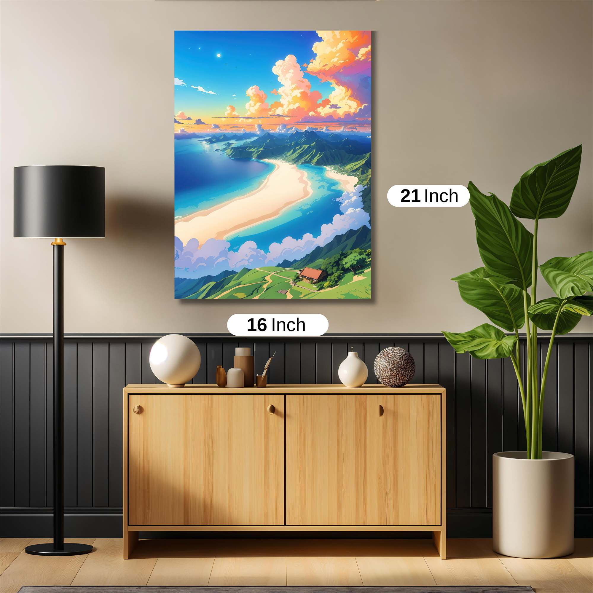 Sunset Serenity Safe Wall Magnetic / M