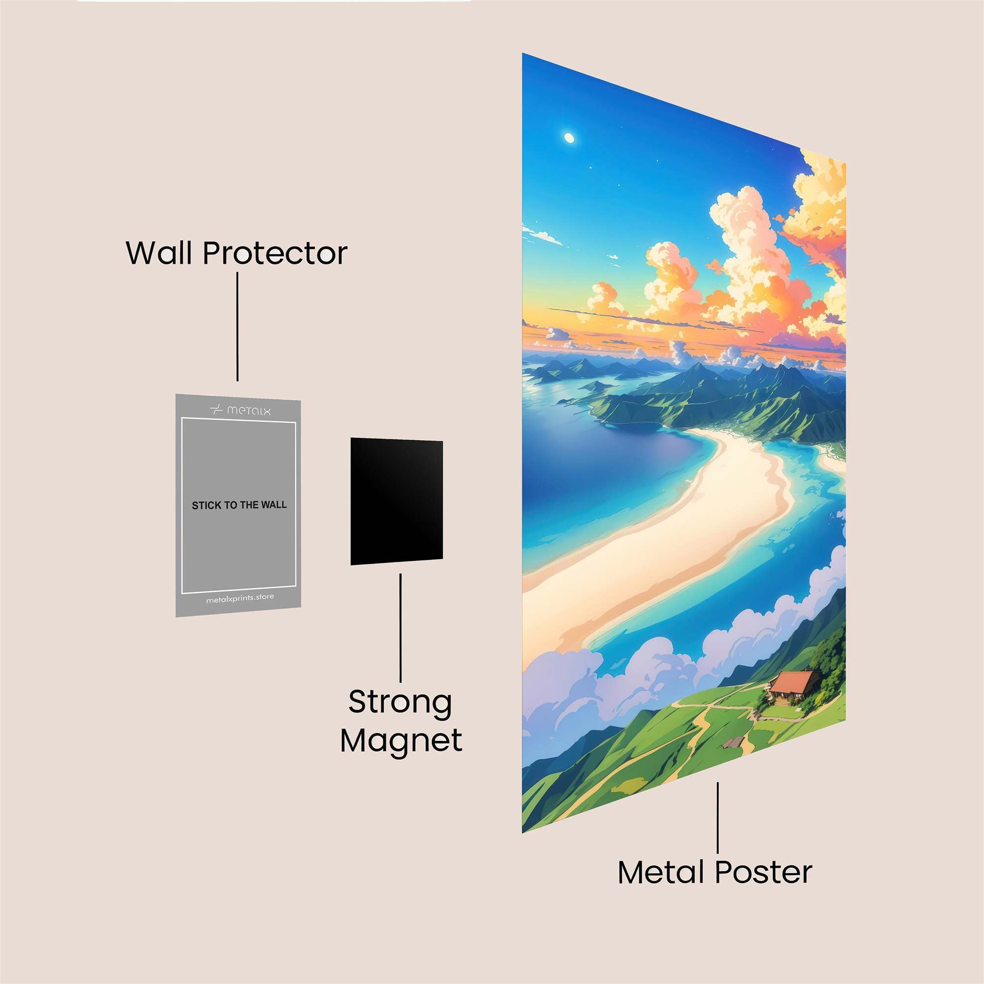 Sunset Serenity Safe Wall Magnetic / M
