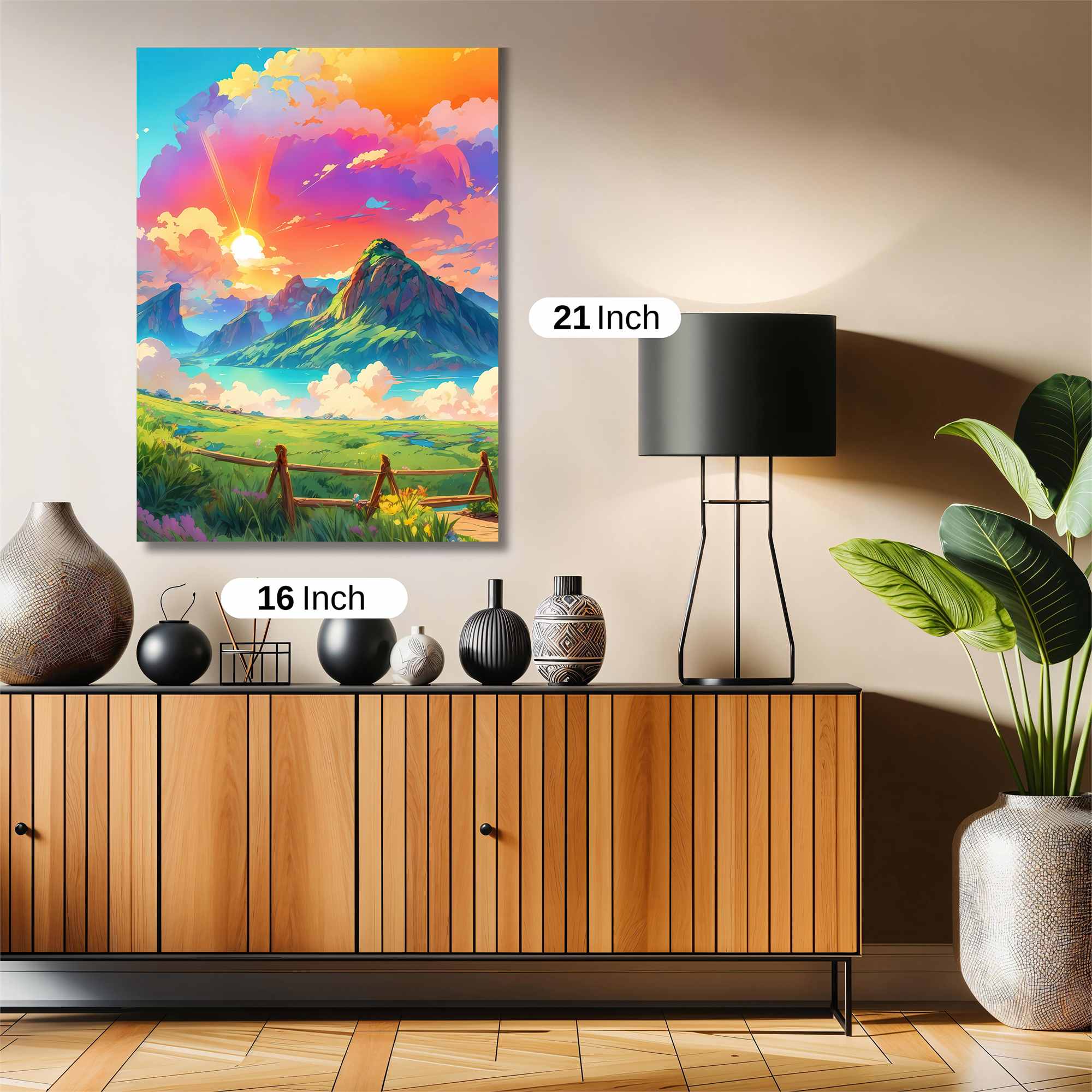 Sunset Serenity Safe Wall Magnetic / M