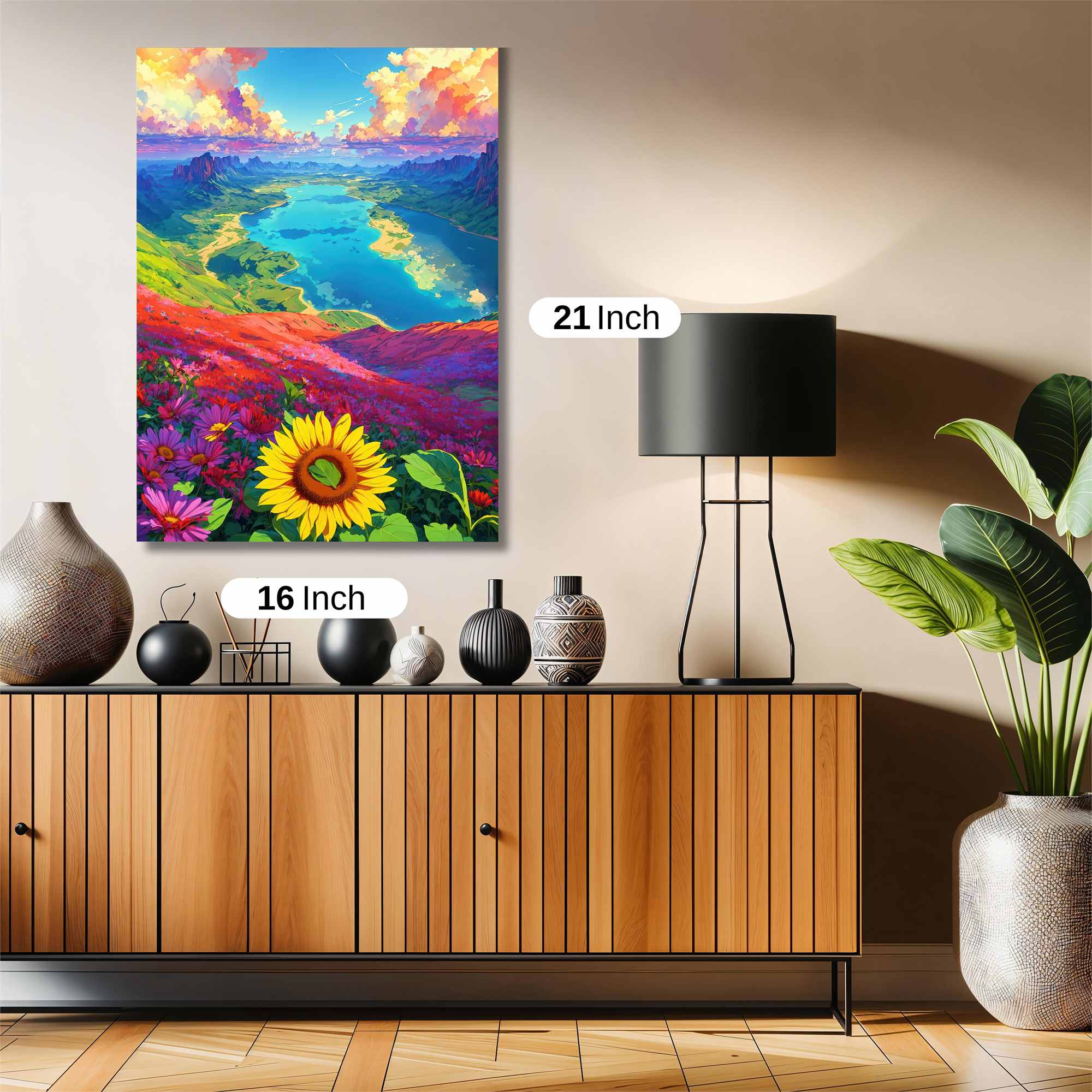 Sunflower Serenity Safe Wall Magnetic / M