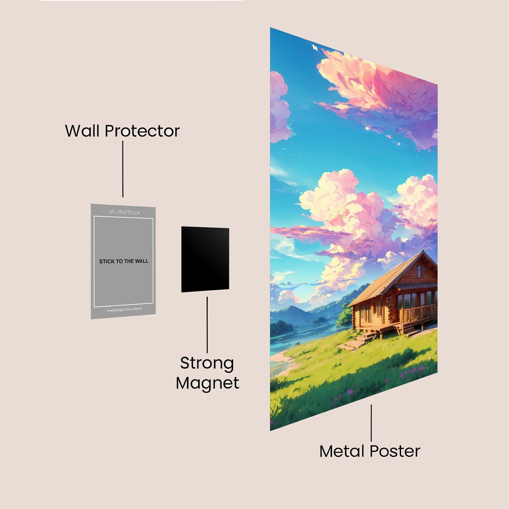 Cabin Serenity Safe Wall Magnetic / M