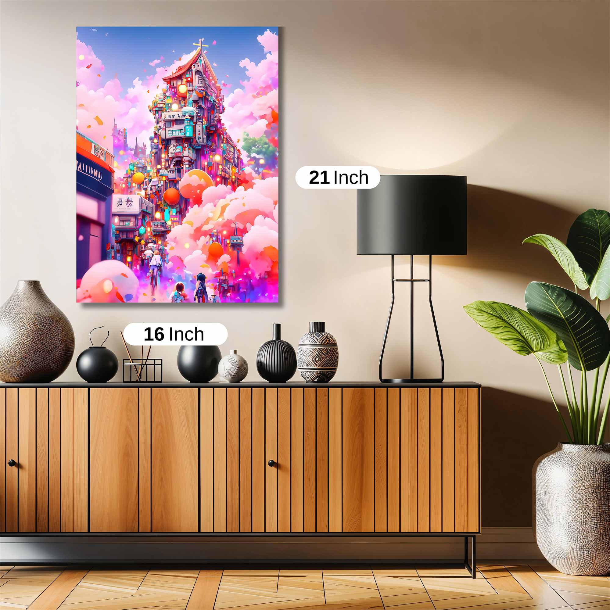 Neon Dreamscape Safe Wall Magnetic / M