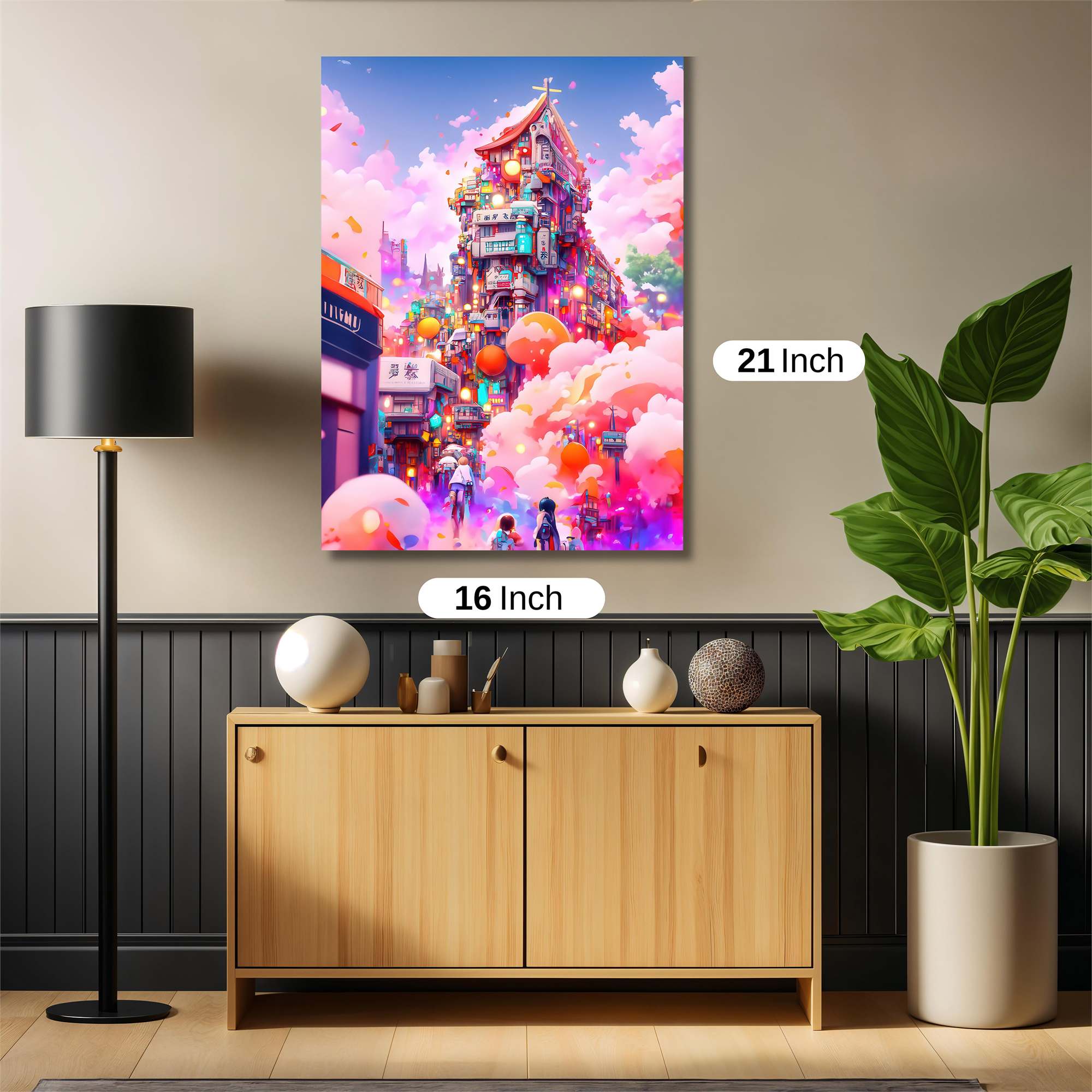 Neon Dreamscape Safe Wall Magnetic / M