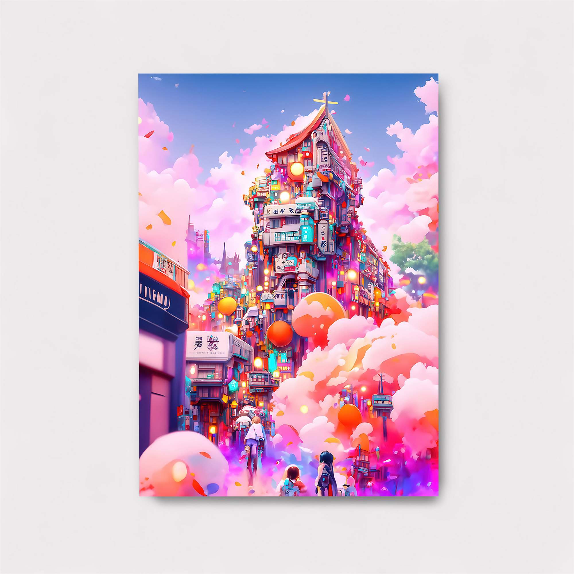 Neon Dreamscape Safe Wall Magnetic / M