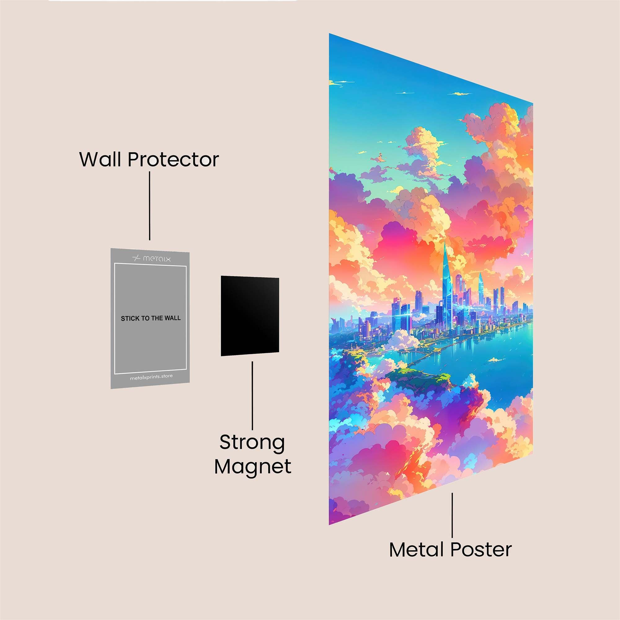 Skyline Dream Safe Wall Magnetic / M