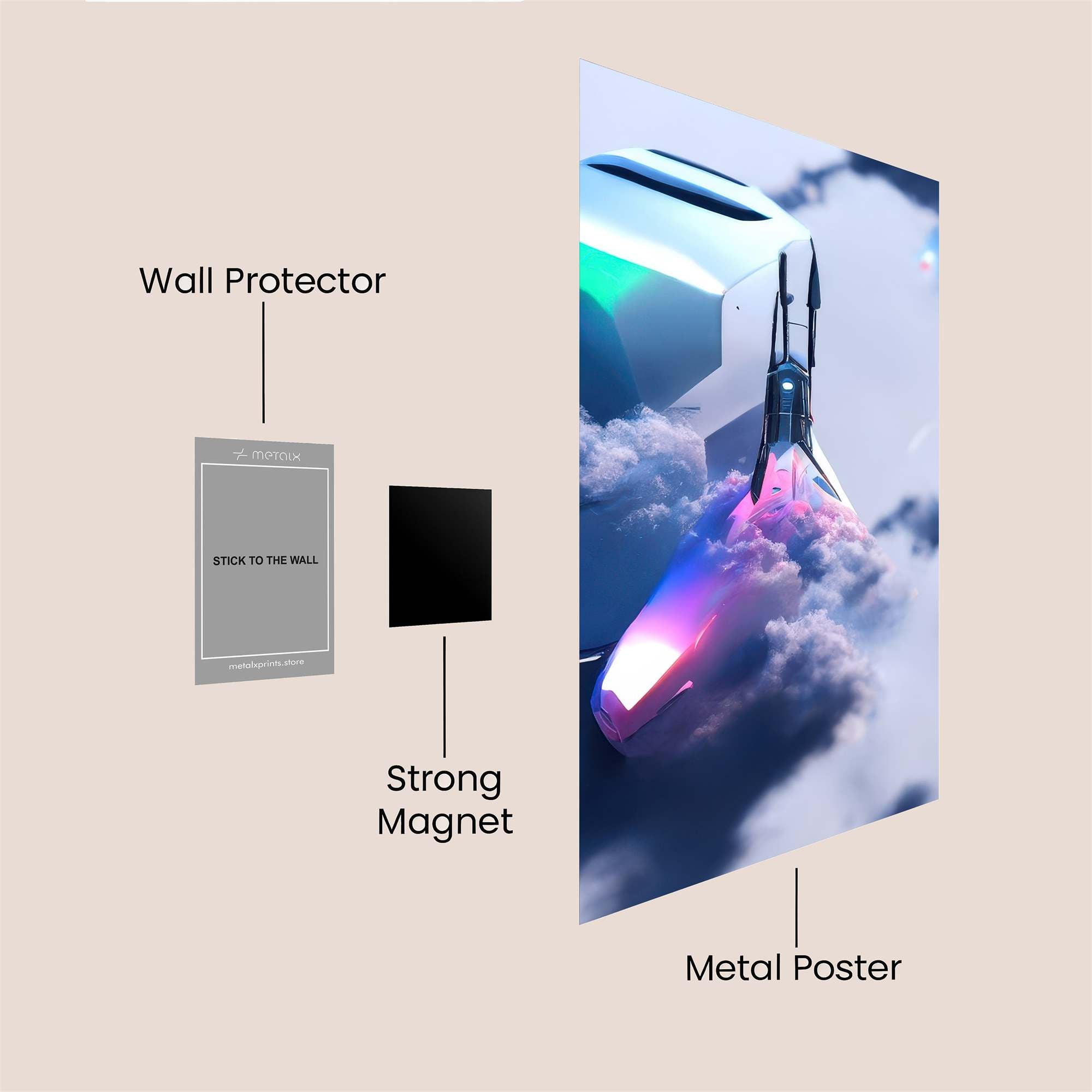 Rocket Serenity Safe Wall Magnetic / M