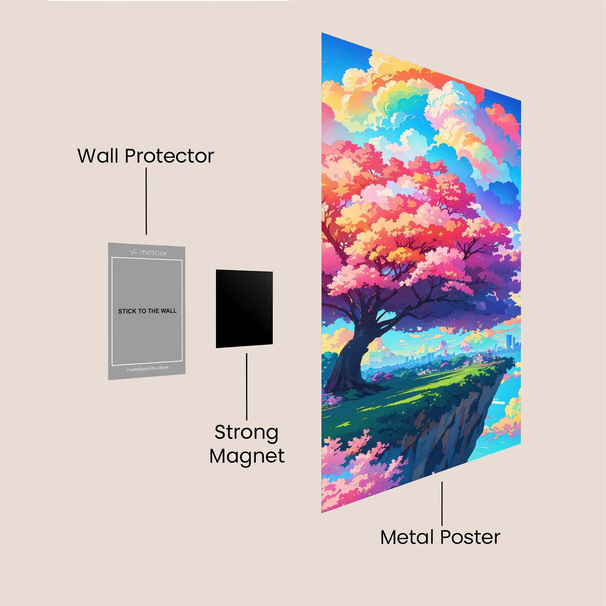 Sakura Bliss Safe Wall Magnetic / M