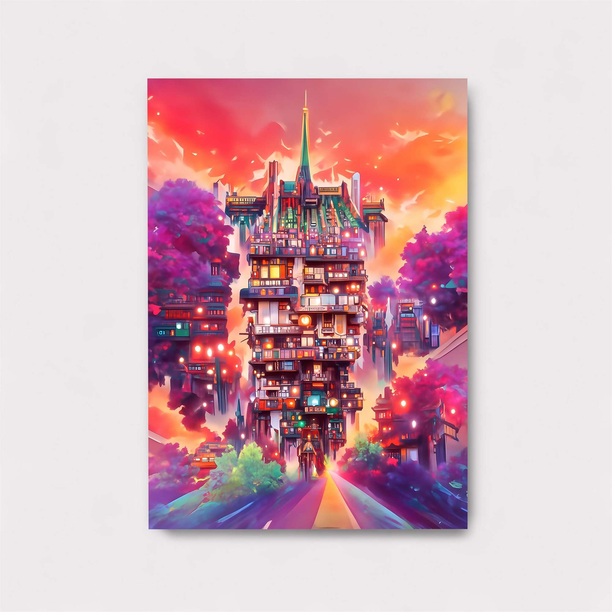 Neon Dreamscape Safe Wall Magnetic / M