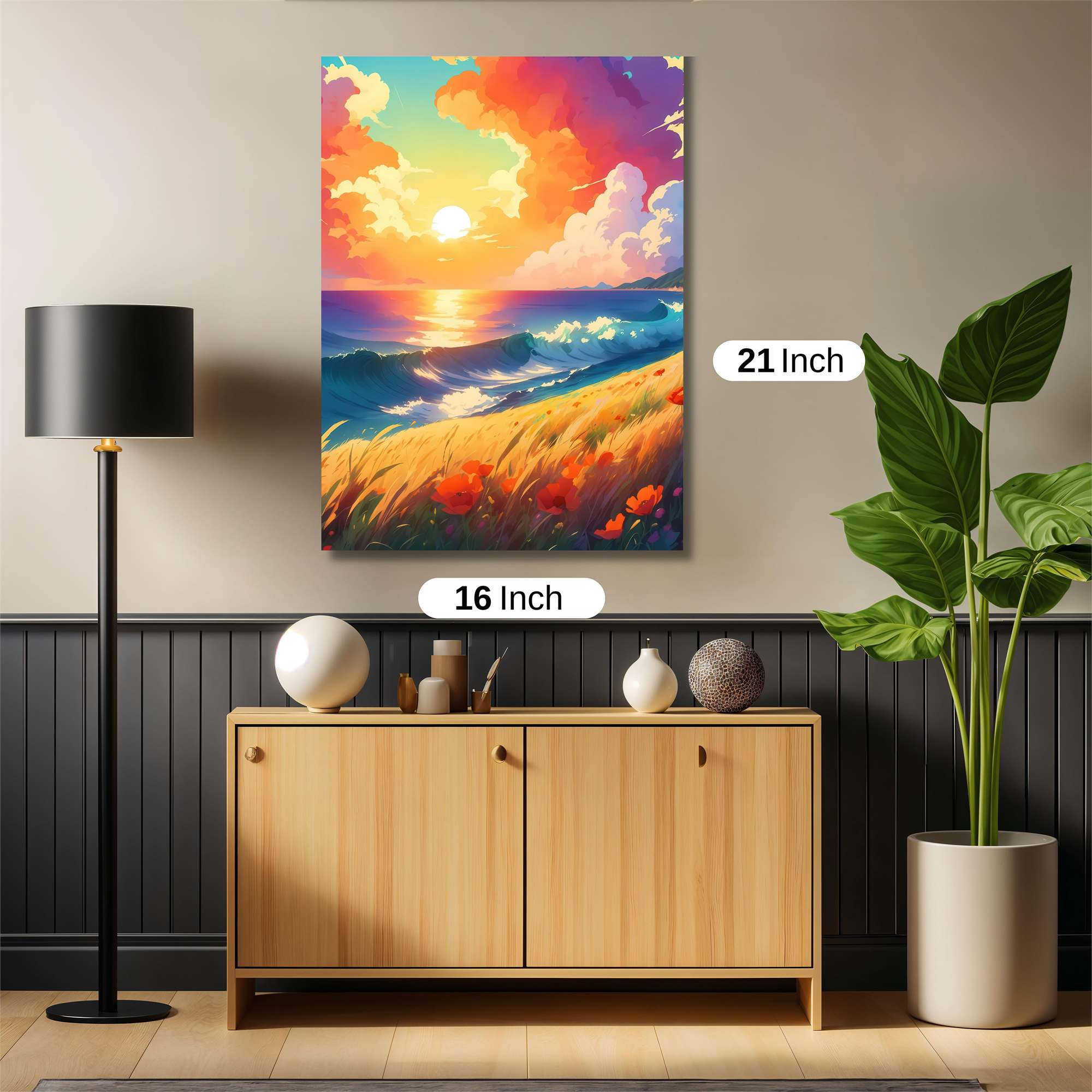 Sunset Serenity Safe Wall Magnetic / M