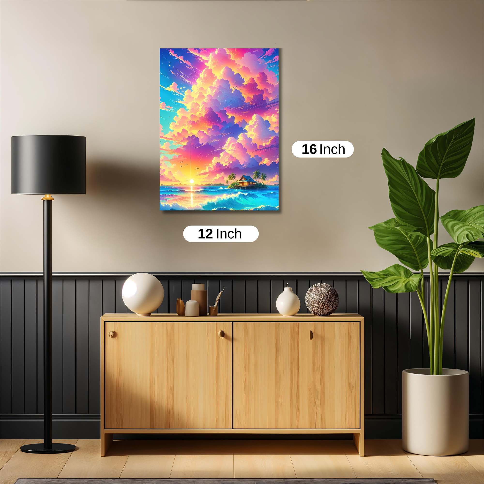 Sunset Serenity Safe Wall Magnetic / M