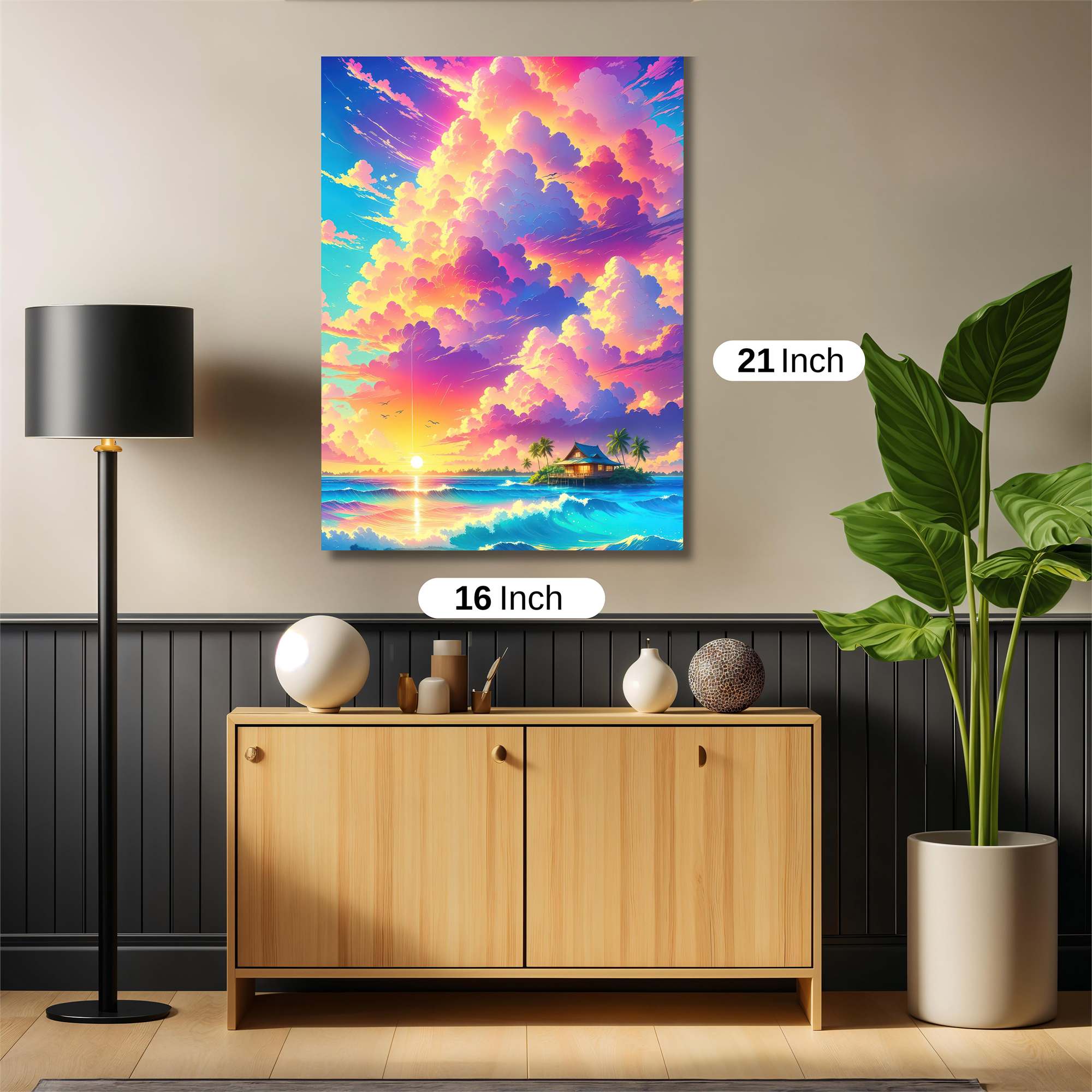 Sunset Serenity Safe Wall Magnetic / M