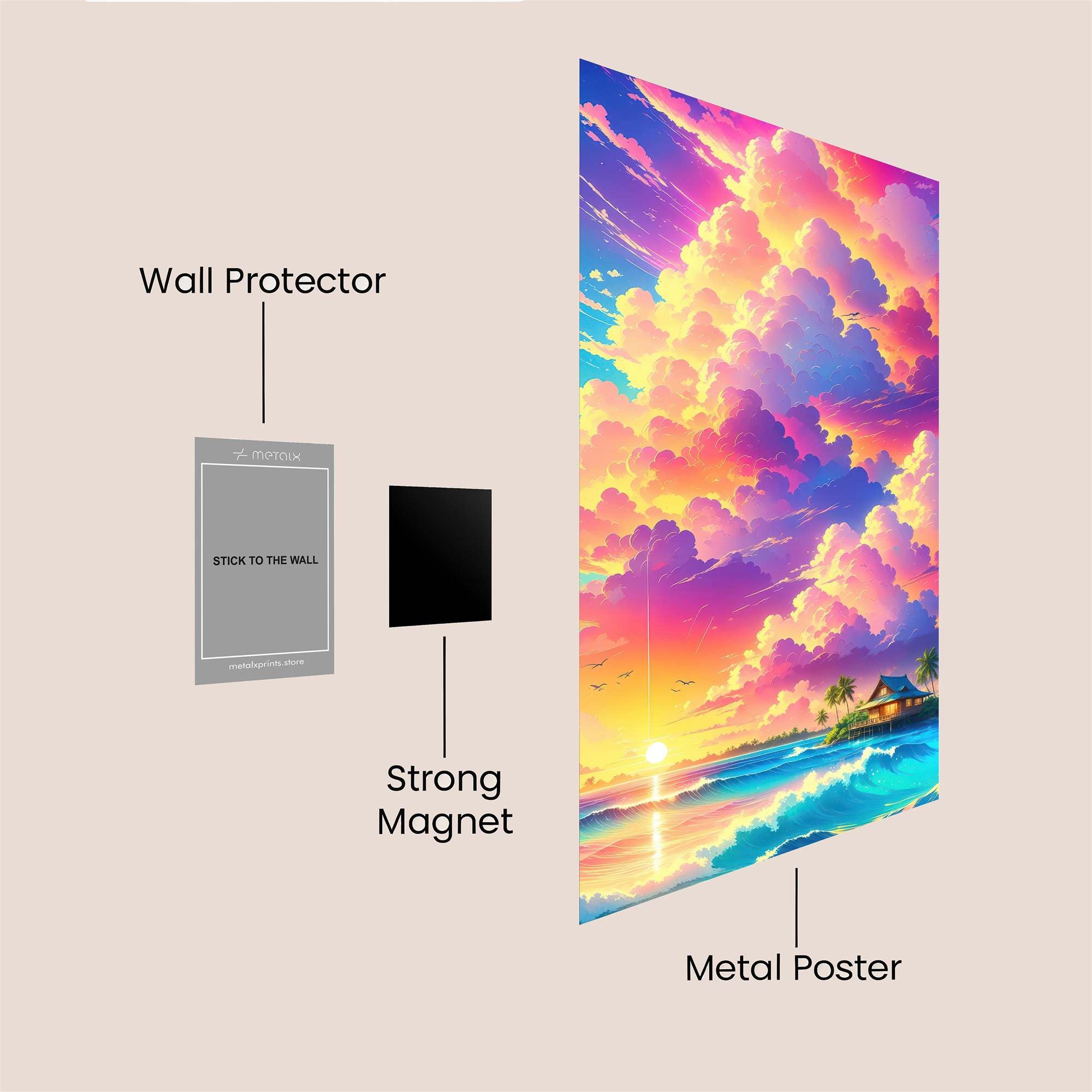 Sunset Serenity Safe Wall Magnetic / M