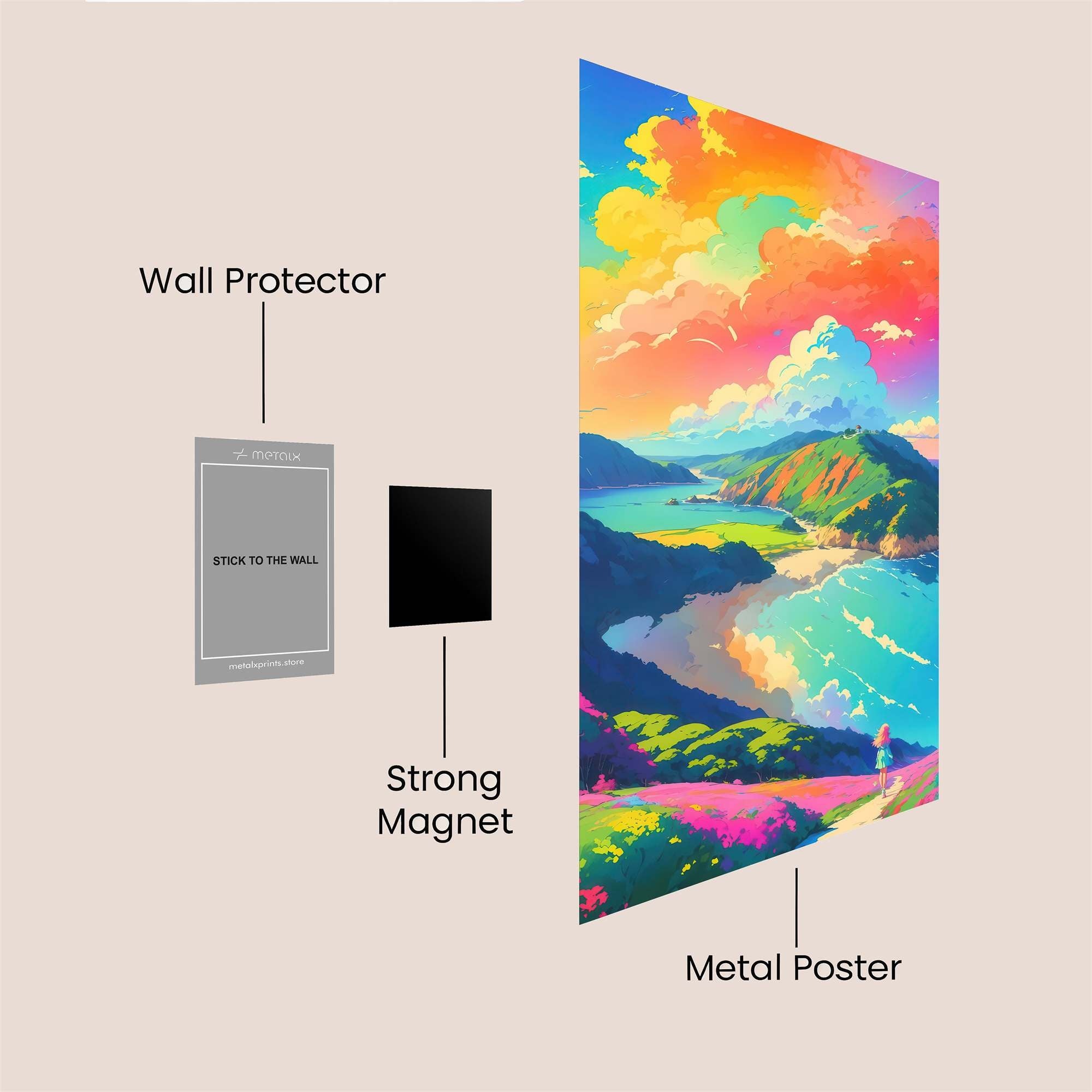 Skyward Bliss Safe Wall Magnetic / M