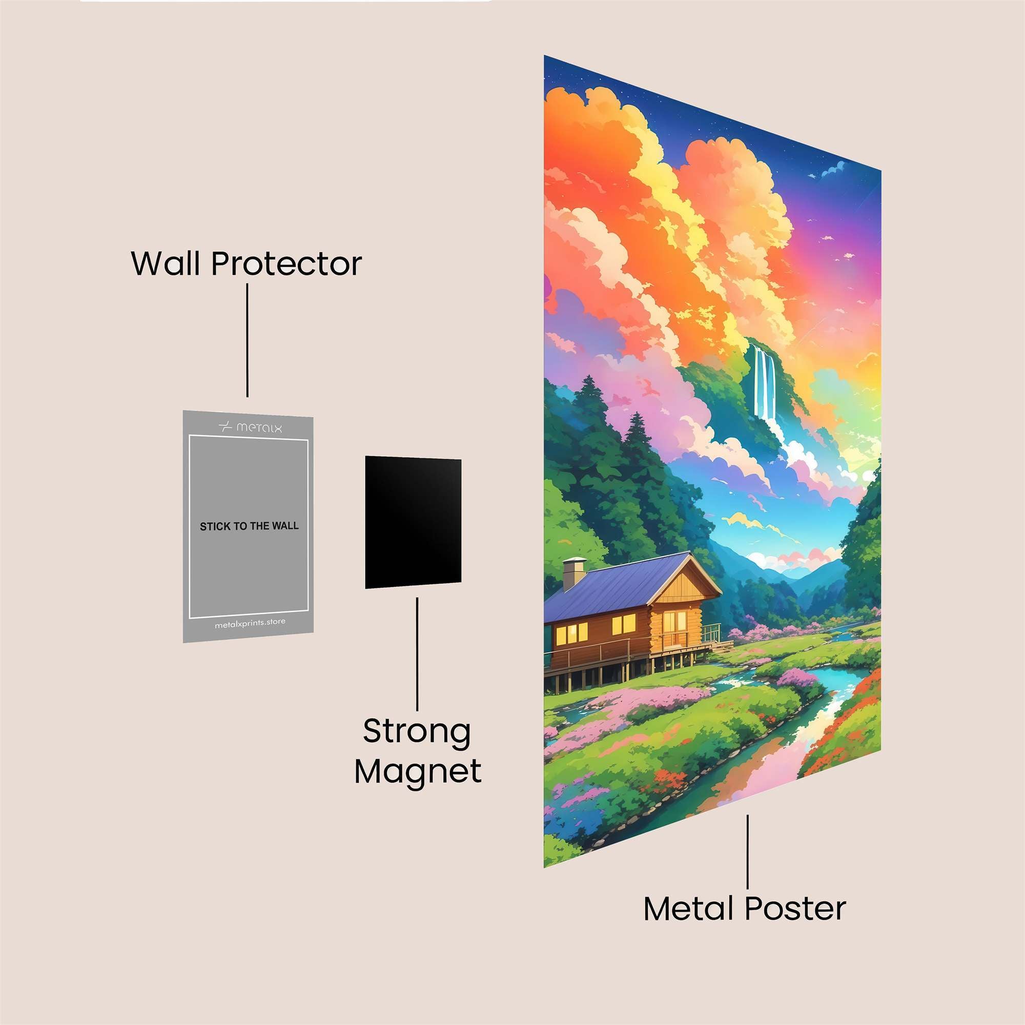 Cabin Serenity Safe Wall Magnetic / M