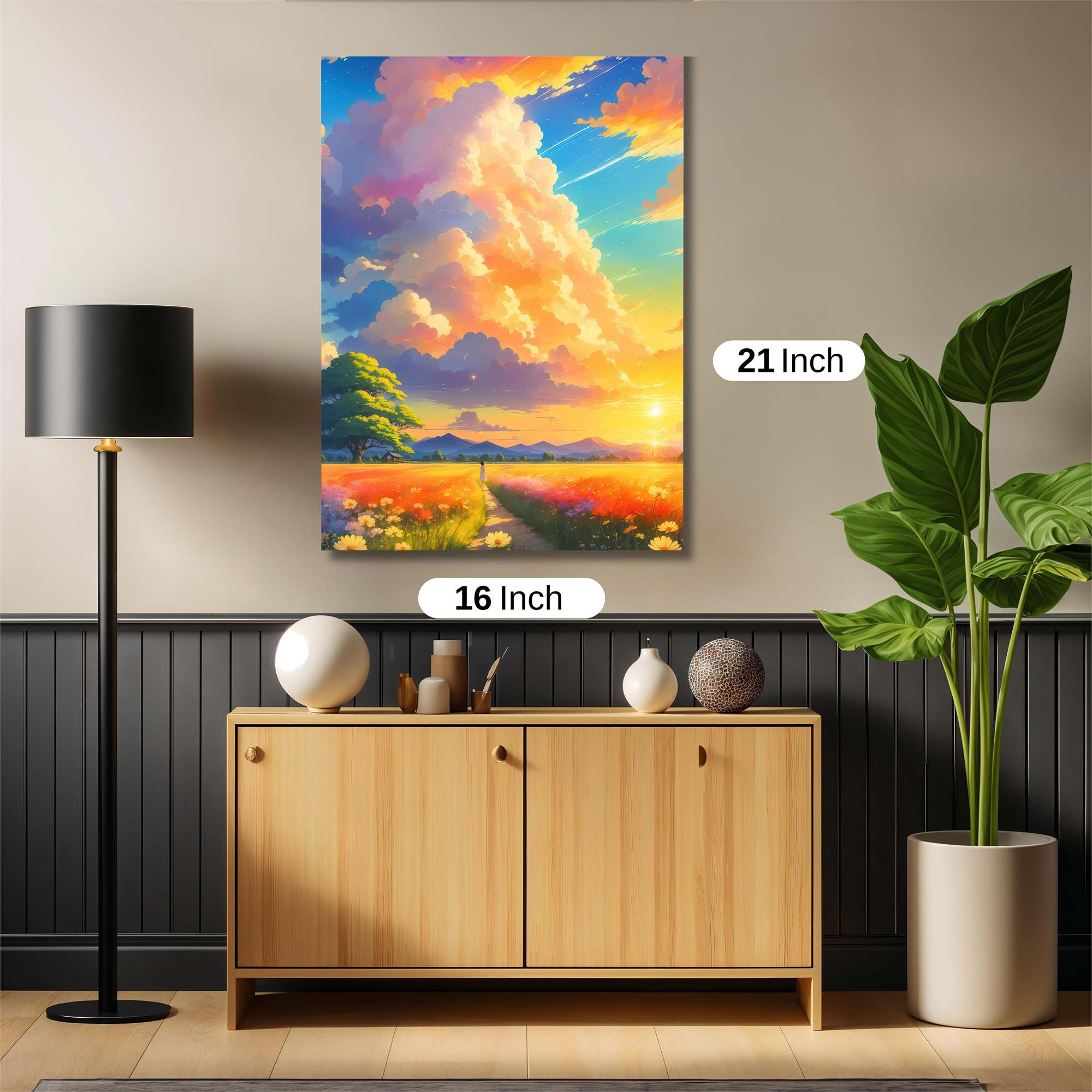Sunset Serenity Safe Wall Magnetic / M