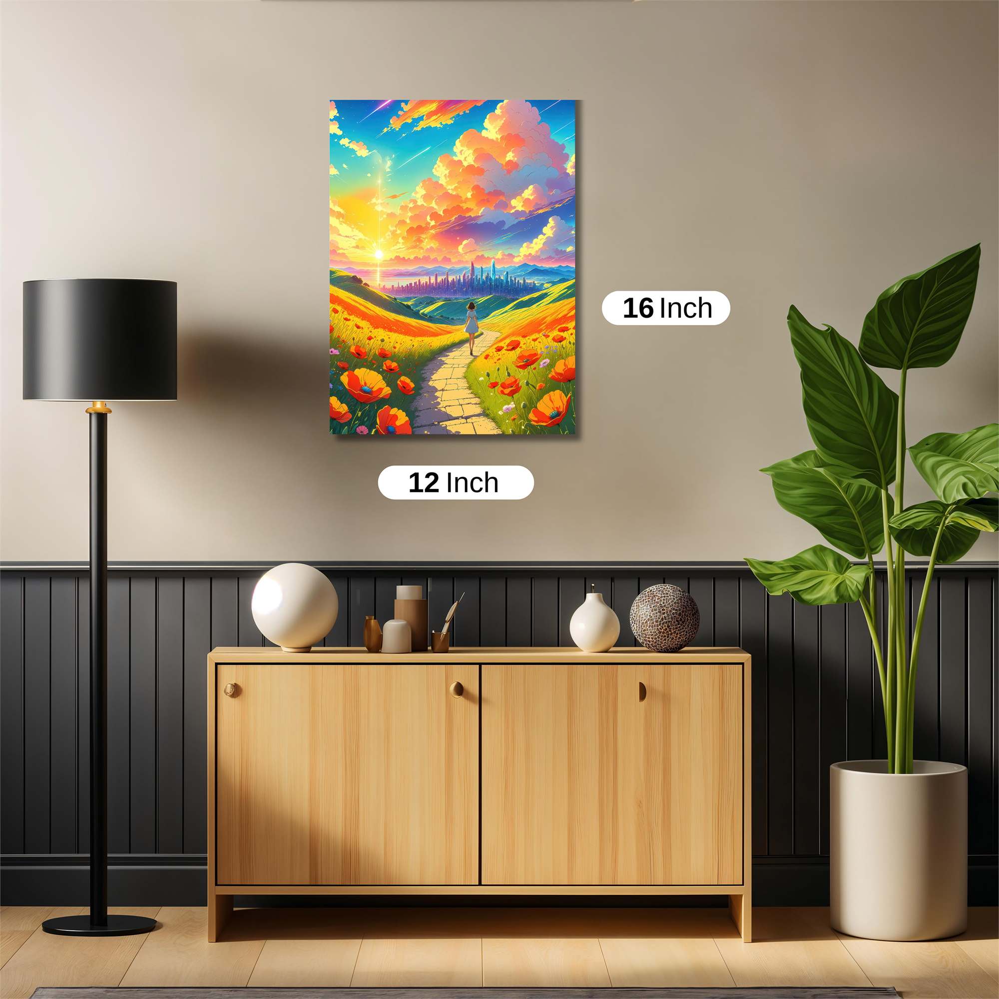 Sunset Serenity Safe Wall Magnetic / M