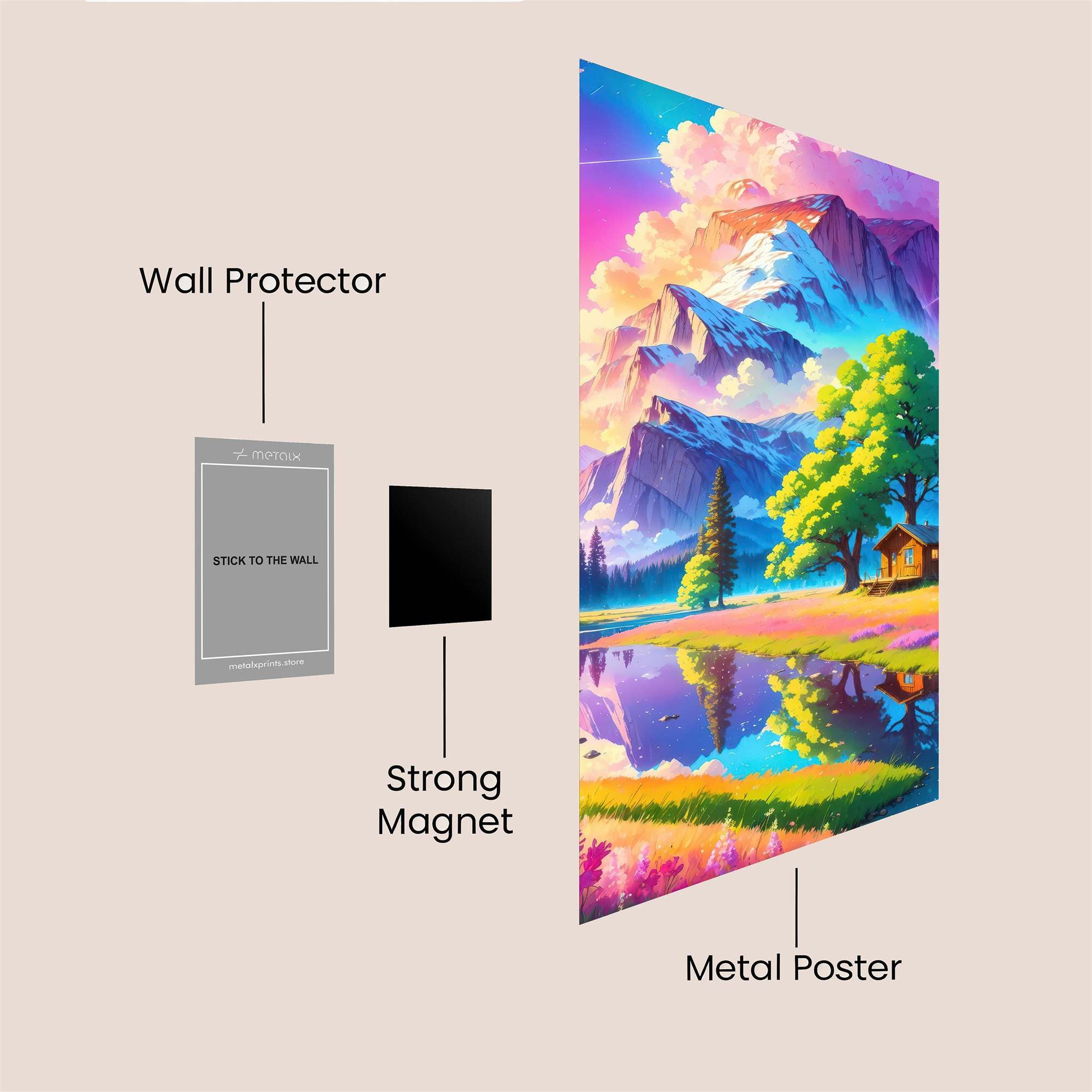 Mountain Dreamscape Safe Wall Magnetic / M