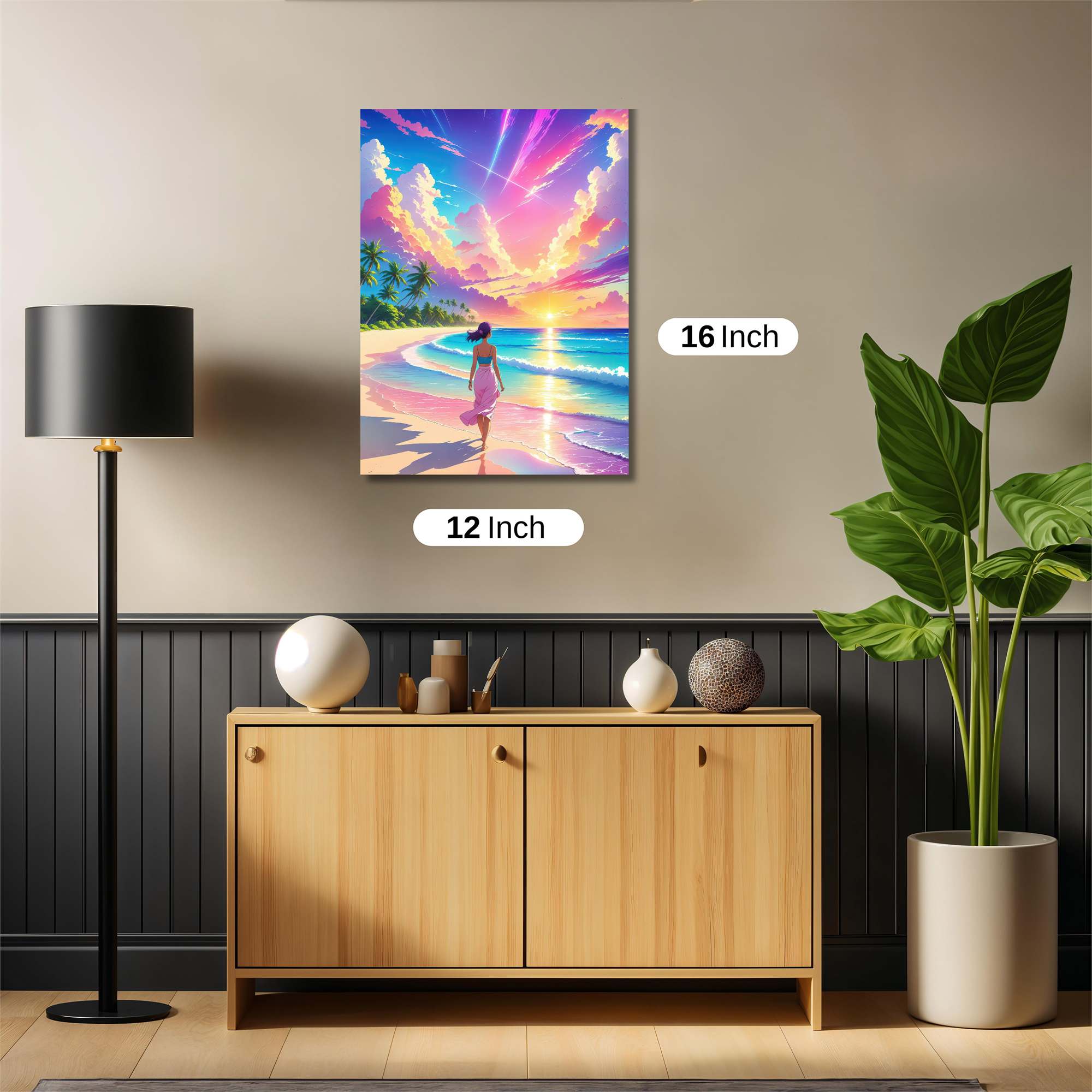 Sunset Serenity Safe Wall Magnetic / M