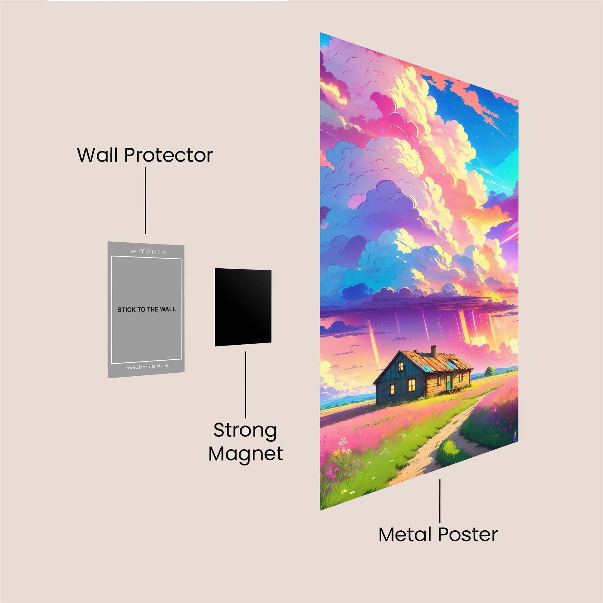 Cottage Dream Safe Wall Magnetic / M