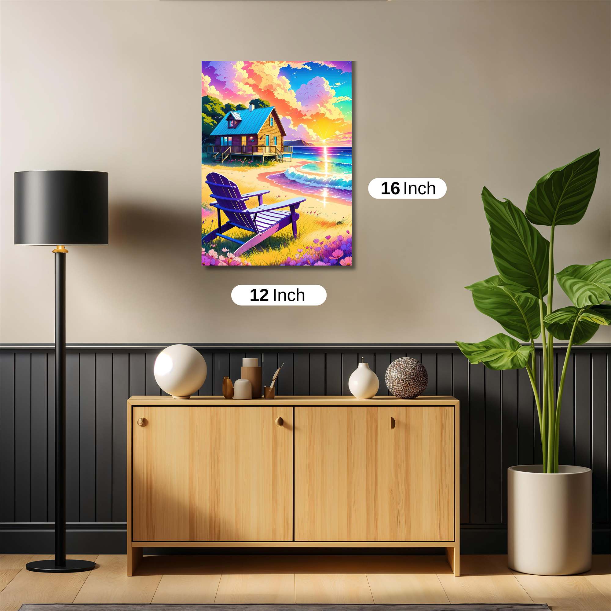 Sunset Serenity Safe Wall Magnetic / M