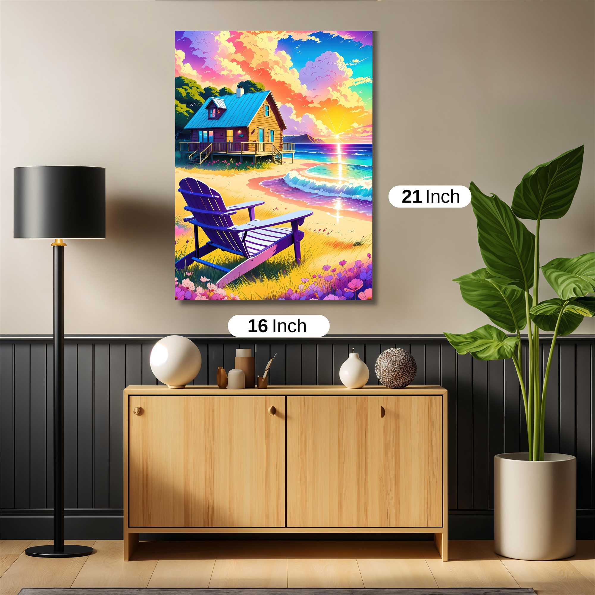 Sunset Serenity Safe Wall Magnetic / M