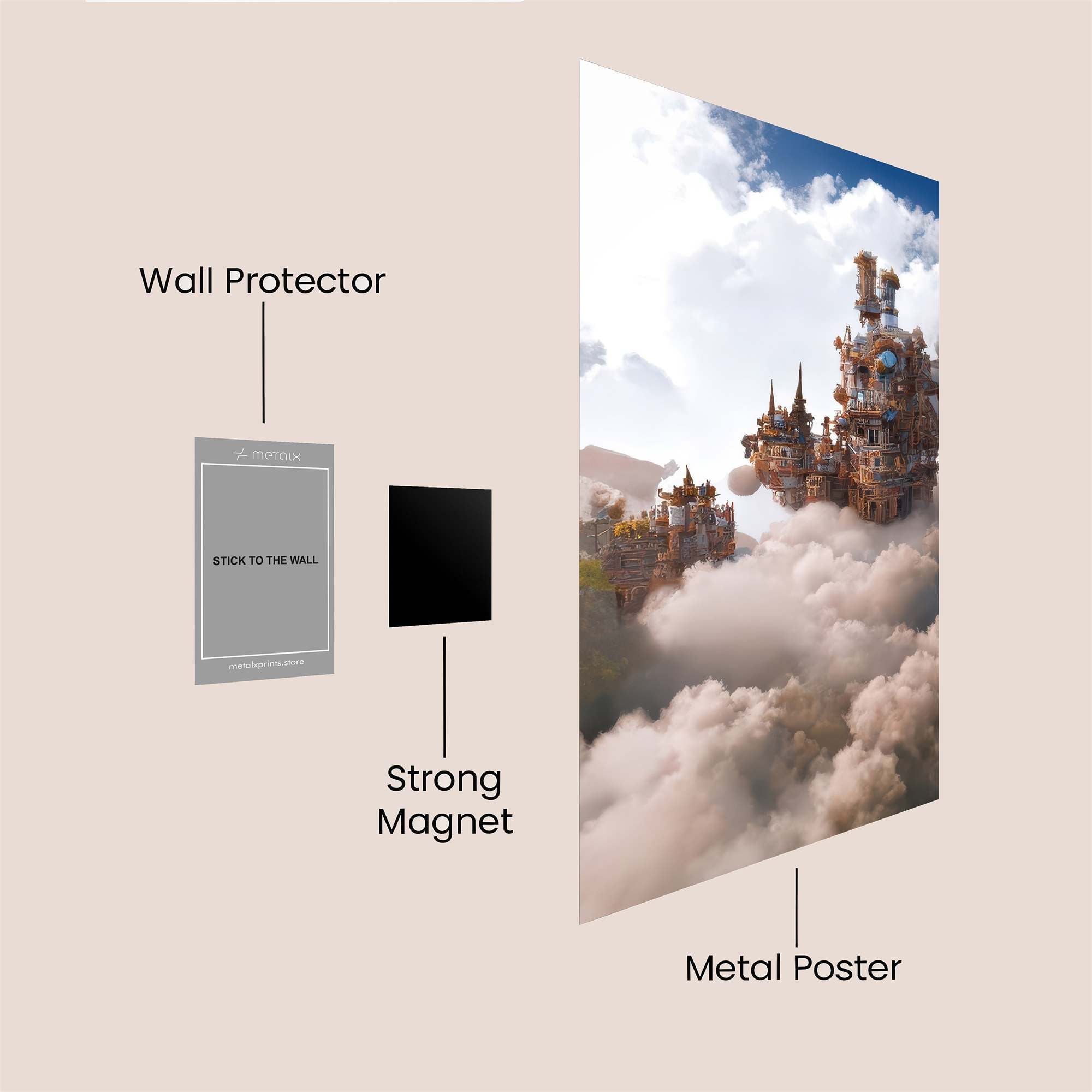 SkyCastle Ethereal Safe Wall Magnetic / M