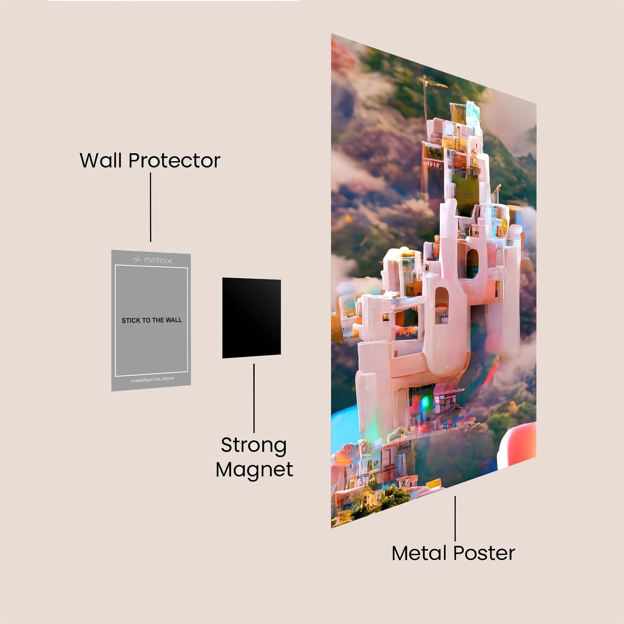 Dreamscape Castle Safe Wall Magnetic / M
