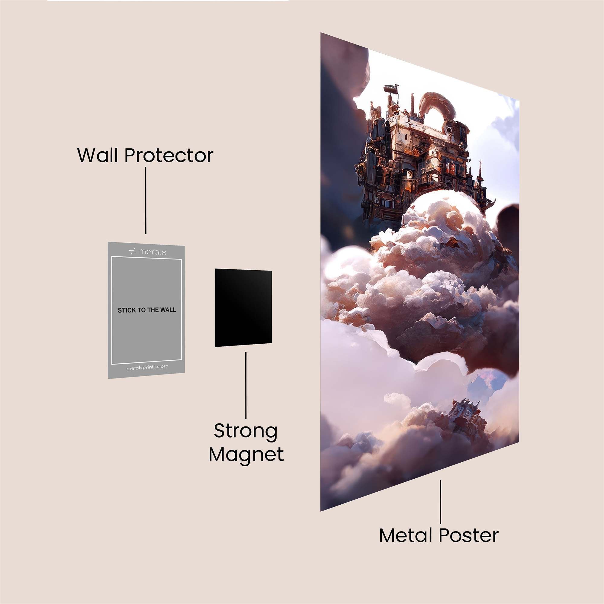 Castle Dreamscape Safe Wall Magnetic / M