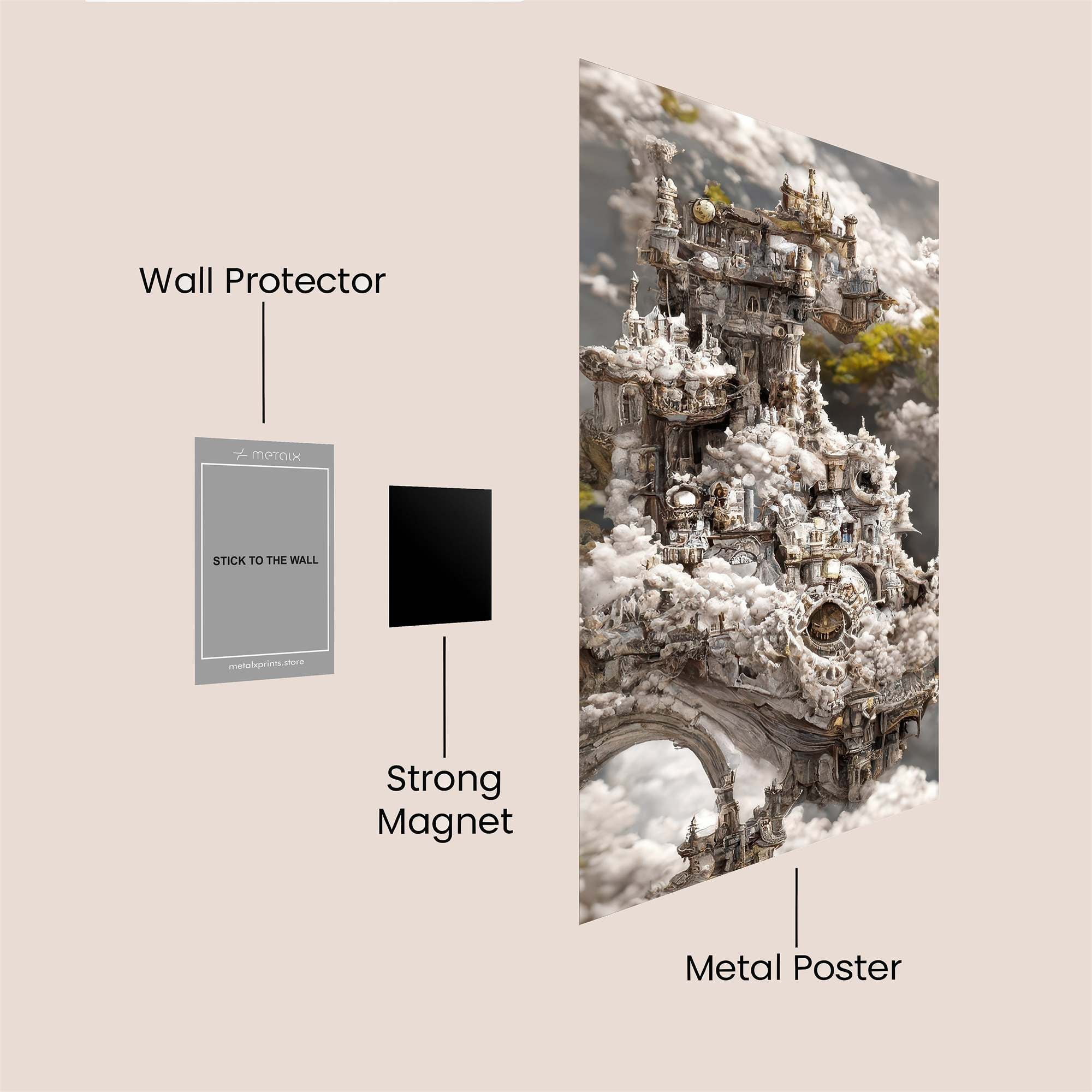 Castle Ethereal Safe Wall Magnetic / M