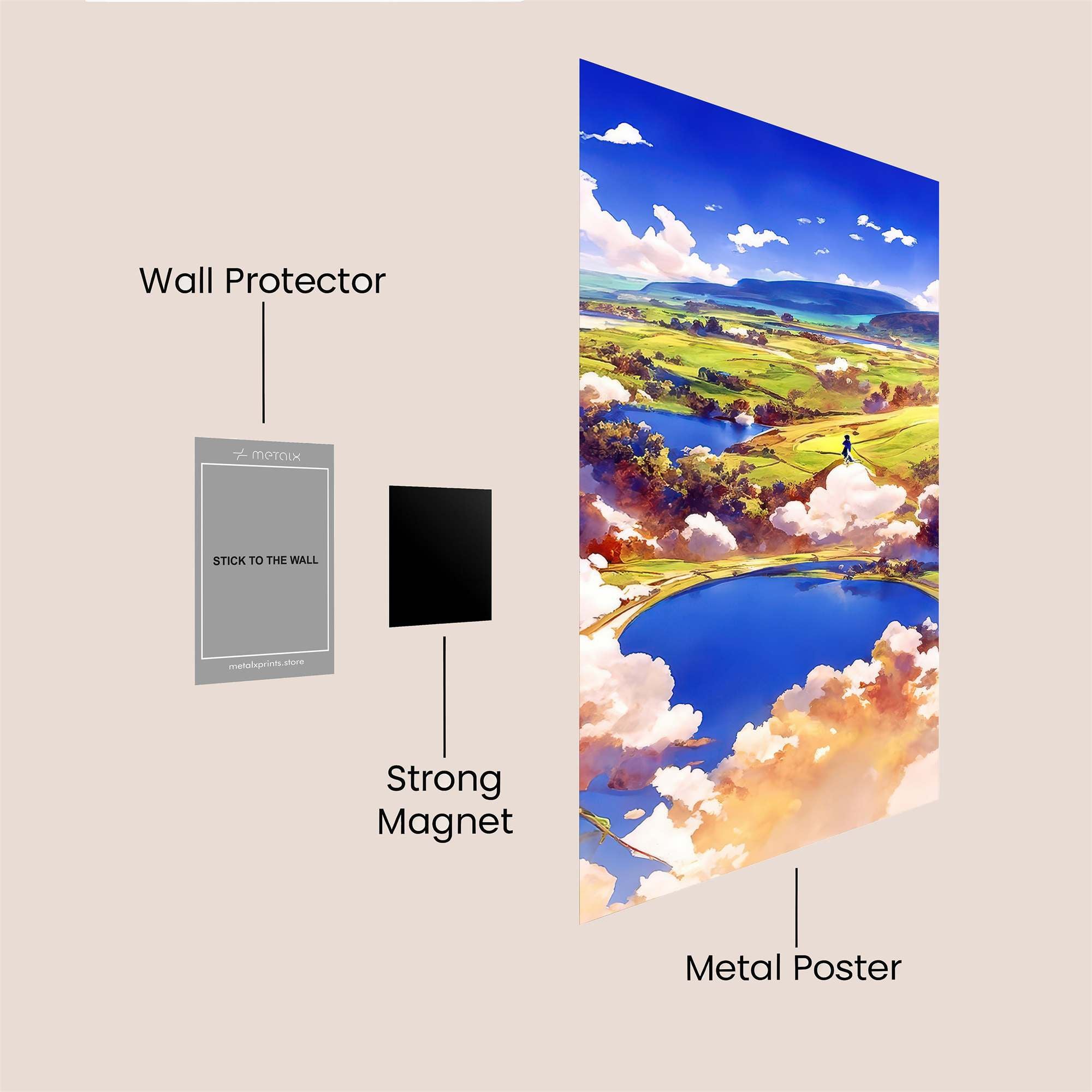 Skyward Serenity Safe Wall Magnetic / M