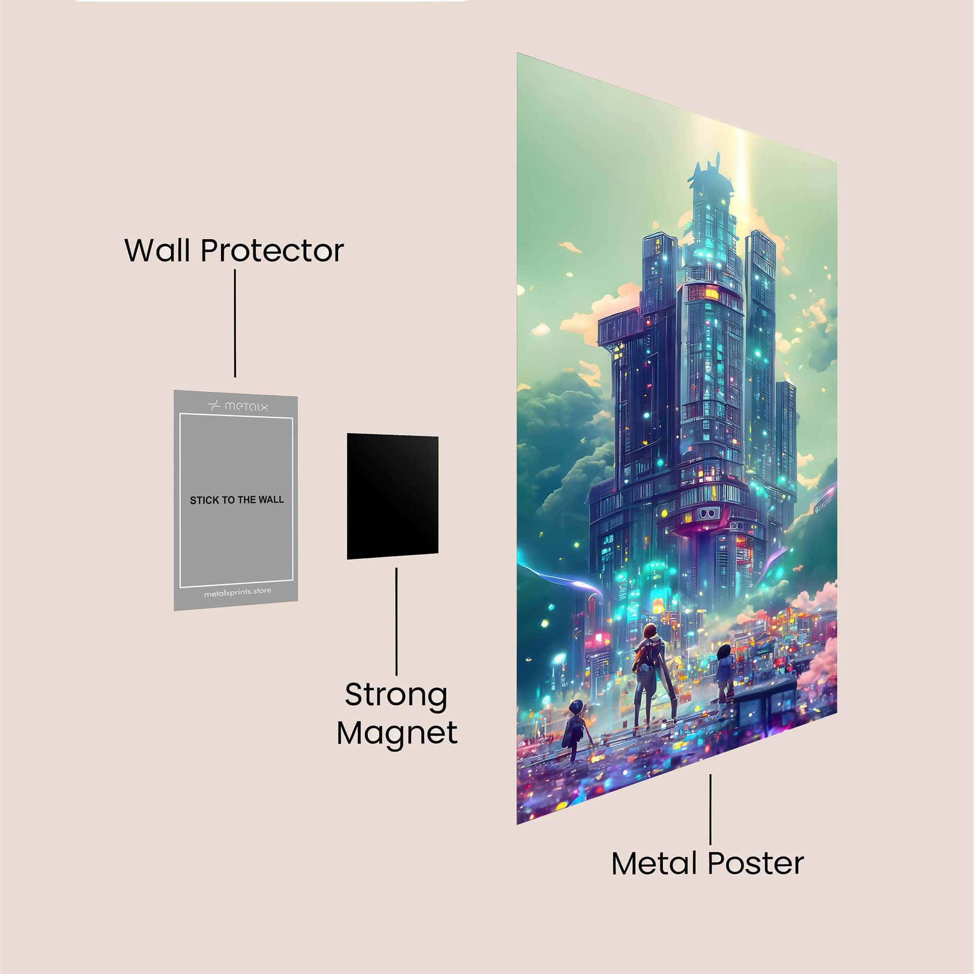 Neon Dream Safe Wall Magnetic / M