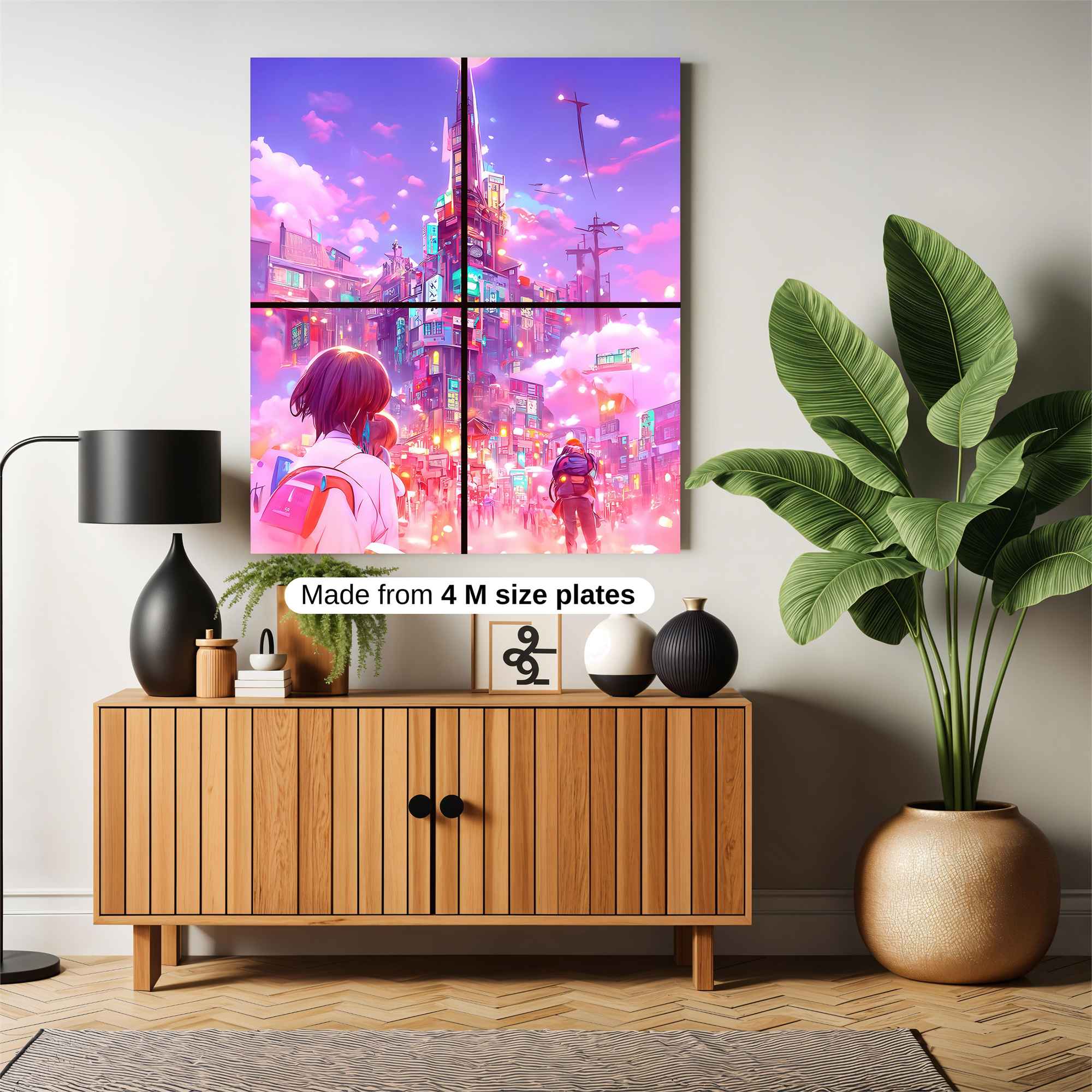 Neon Dreamscape Safe Wall Magnetic / M